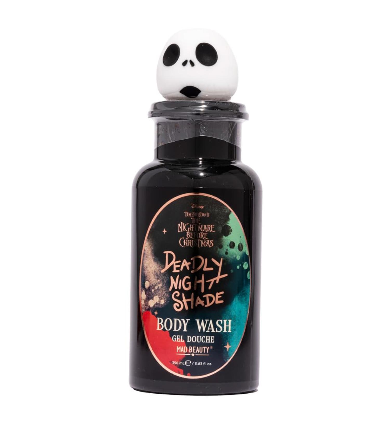 MAD Beauty Disney Nightmare Before Christmas Mystic Deadly Night Shade Body Wash | Cruelty-Free Cosmetics | Spooky Halloween Scent | Skincare Gifts for Women Adults and Kids