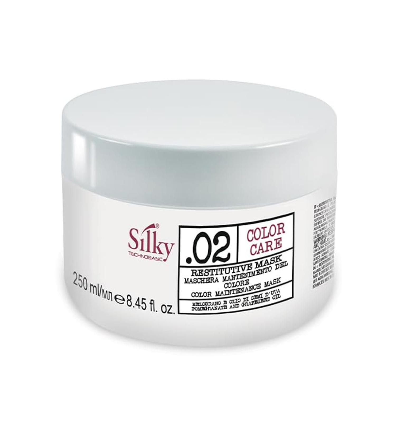 02 Organic Restitutive Hair Mask - Deep Moisturizing & Hydrating Hair Color Mask with Pomegranate Extract for Dry & Treated Hair - 250ml - Buy Online on GoSupps.com