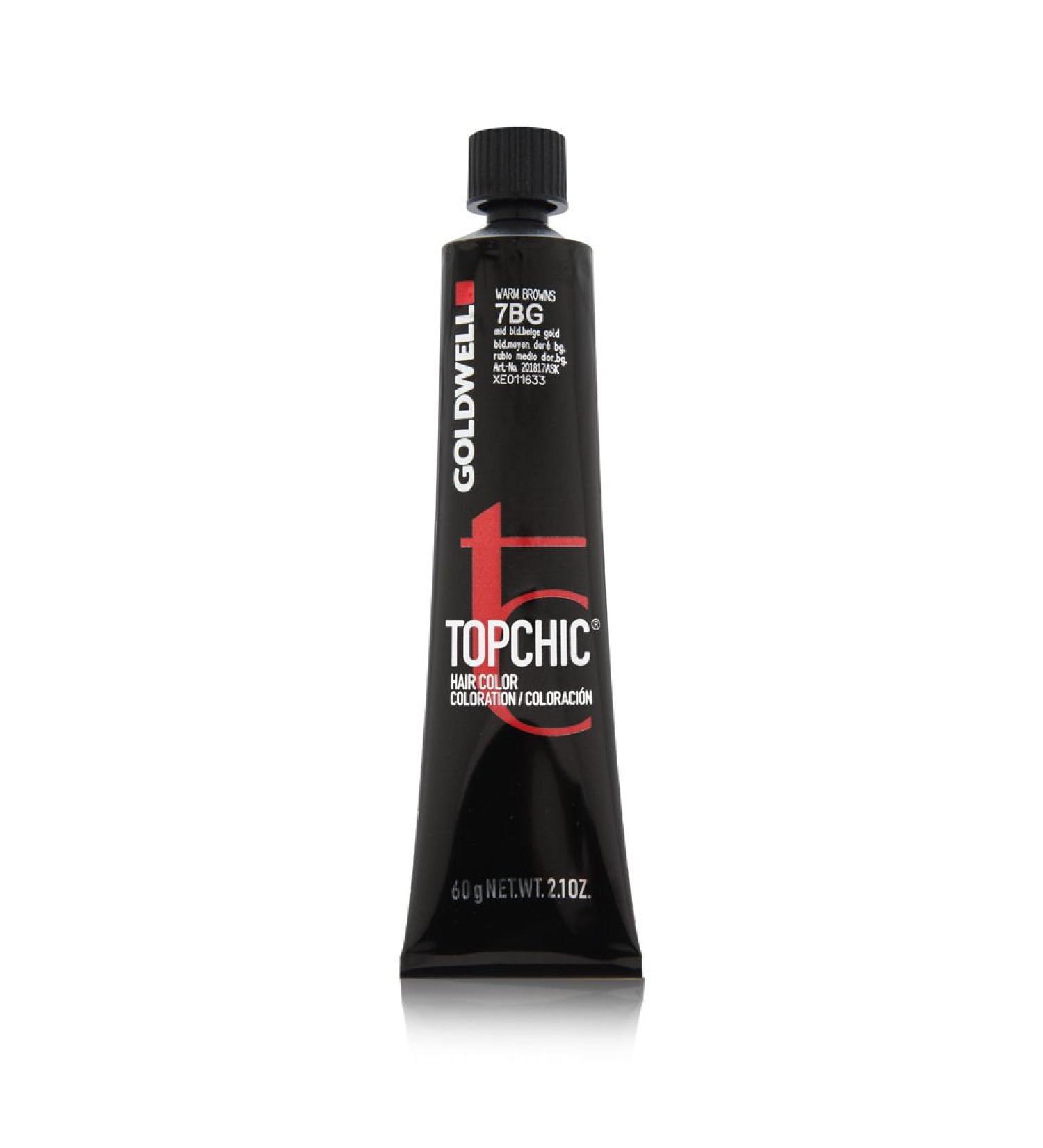 Goldwell Topchic hair color medium blonde beige gold 7BG 1 pack (1 x 60 ml) Unscented medium blonde beige gold 60 g (1 pack)