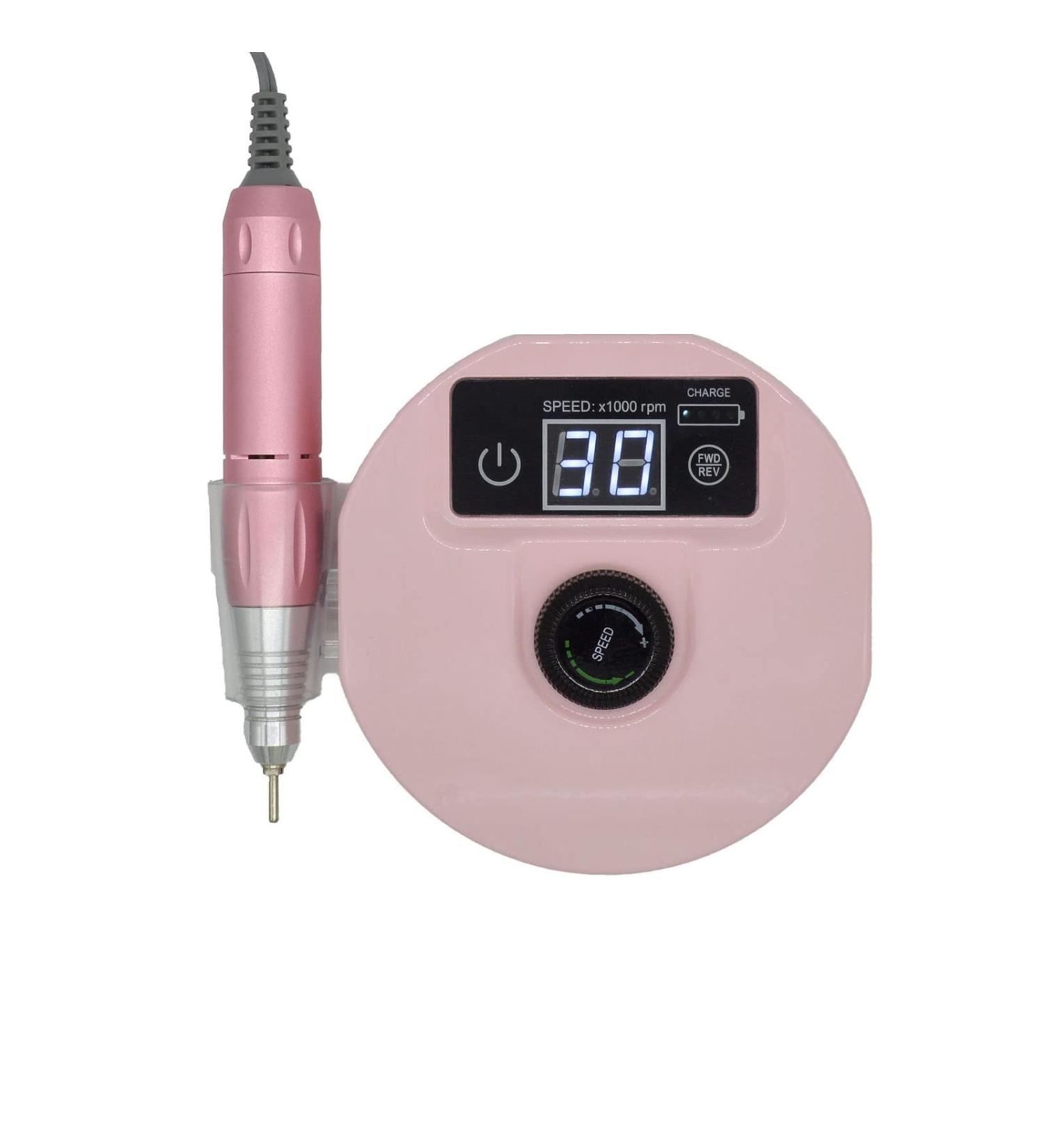 CYzpf Electric Nail Drill Machine Professional Adjustable Nail Drill for Acrylic Nails with Metal Drill Gel Nails Removing Shaping Buffing for Home Salon Use Pink One Size - Buy Online on GoSupps.com