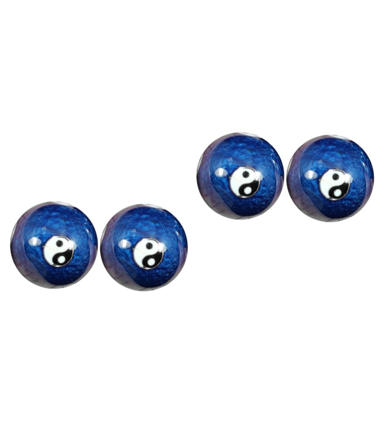 Beavorty Hand Massage Baoding Balls - Stress Relief & Fitness | Ceramic Blue 2pcs Set for Hand Training - Buy Online on GoSupps.com