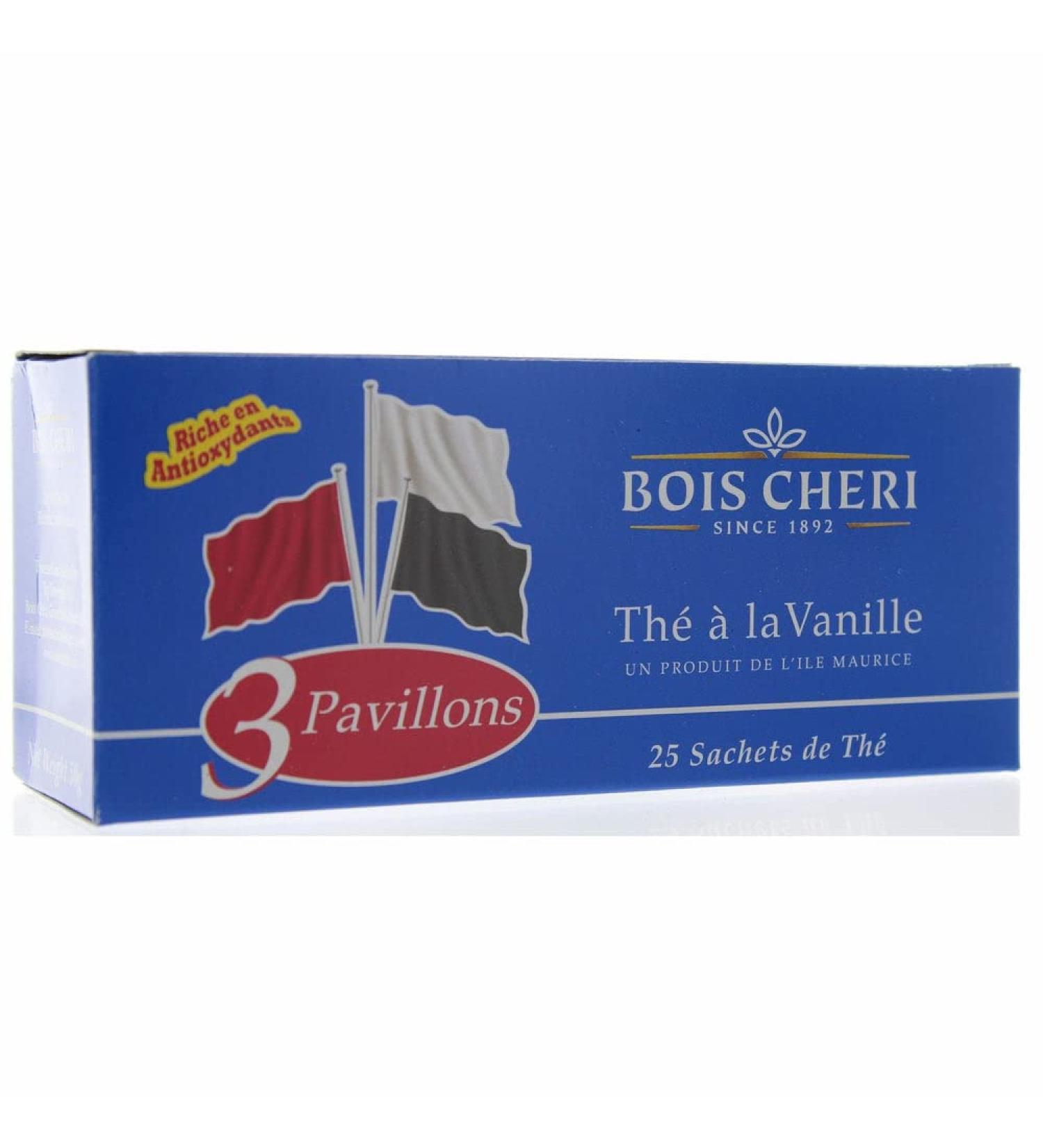 Buy Bois Cheri Black Tea with Vanilla - Trois Pavillons (50g 25 Bags) | Premium International Shipping - Buy Online on GoSupps.com