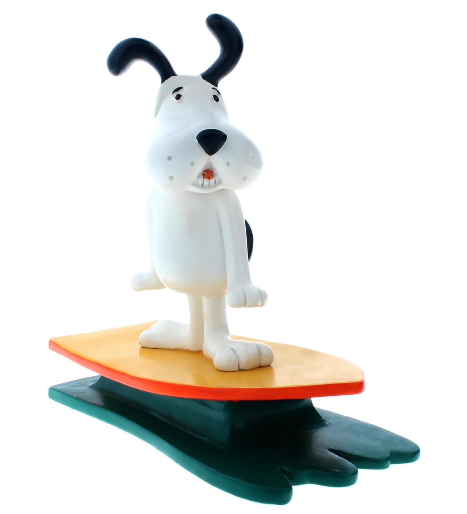 Glasses holder surfer dog made of polyresin: give your room a maritime touch