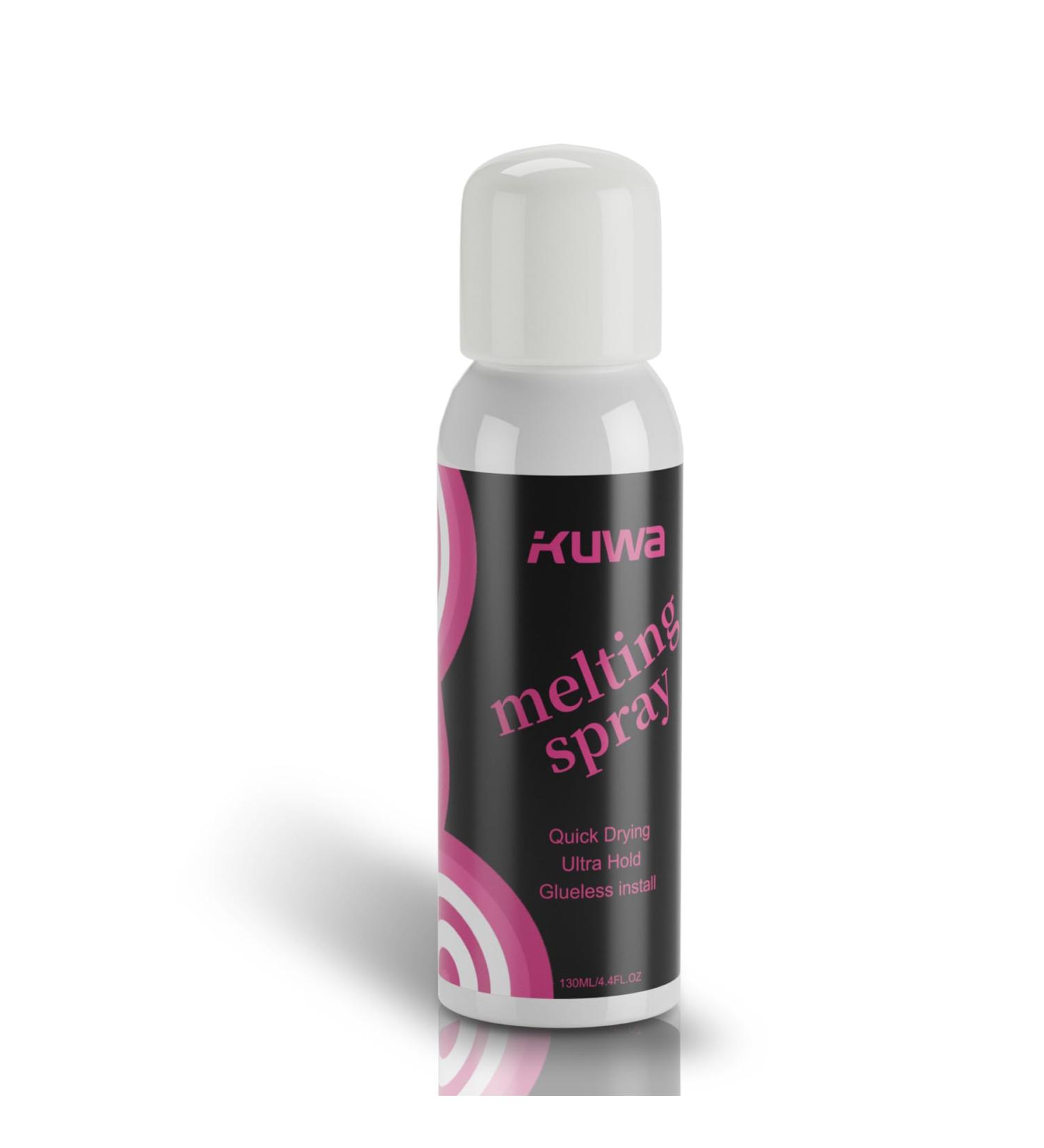 Kuwa lace Melting Spray lace Bond Adhesive Spray Melting Spray for lace Wigs lace Melting Spray for glueless wigsmelting Spray 4.4 oz / 130ml -Strong Natural Forming Hold - Buy Online on GoSupps.com