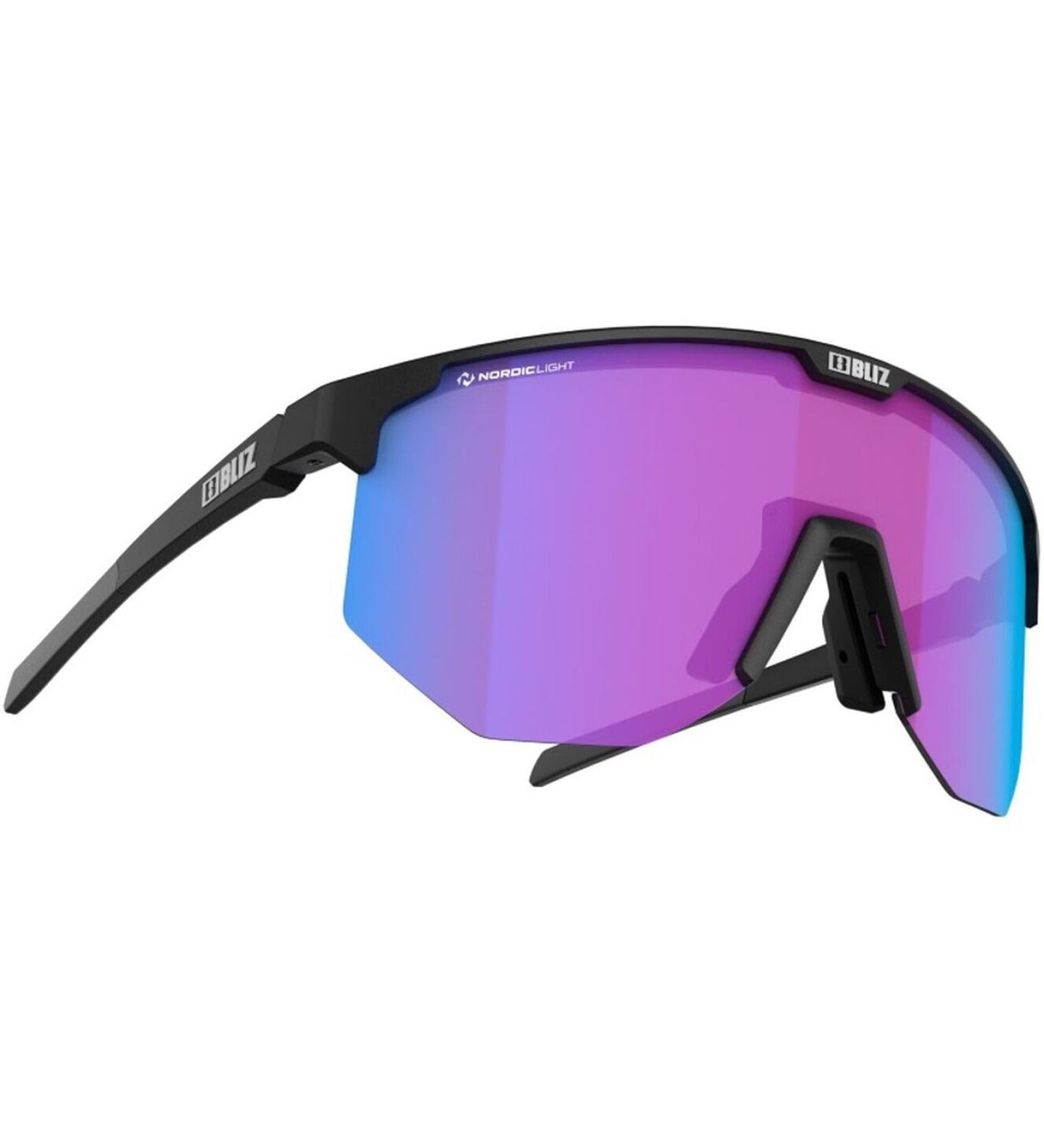 Bliz Hero Small Nordic Light Sports Glasses - Matt Black & Violet Blue - Ultra-Lightweight & Durable for Outdoor Adventures - Buy Online on GoSupps.com