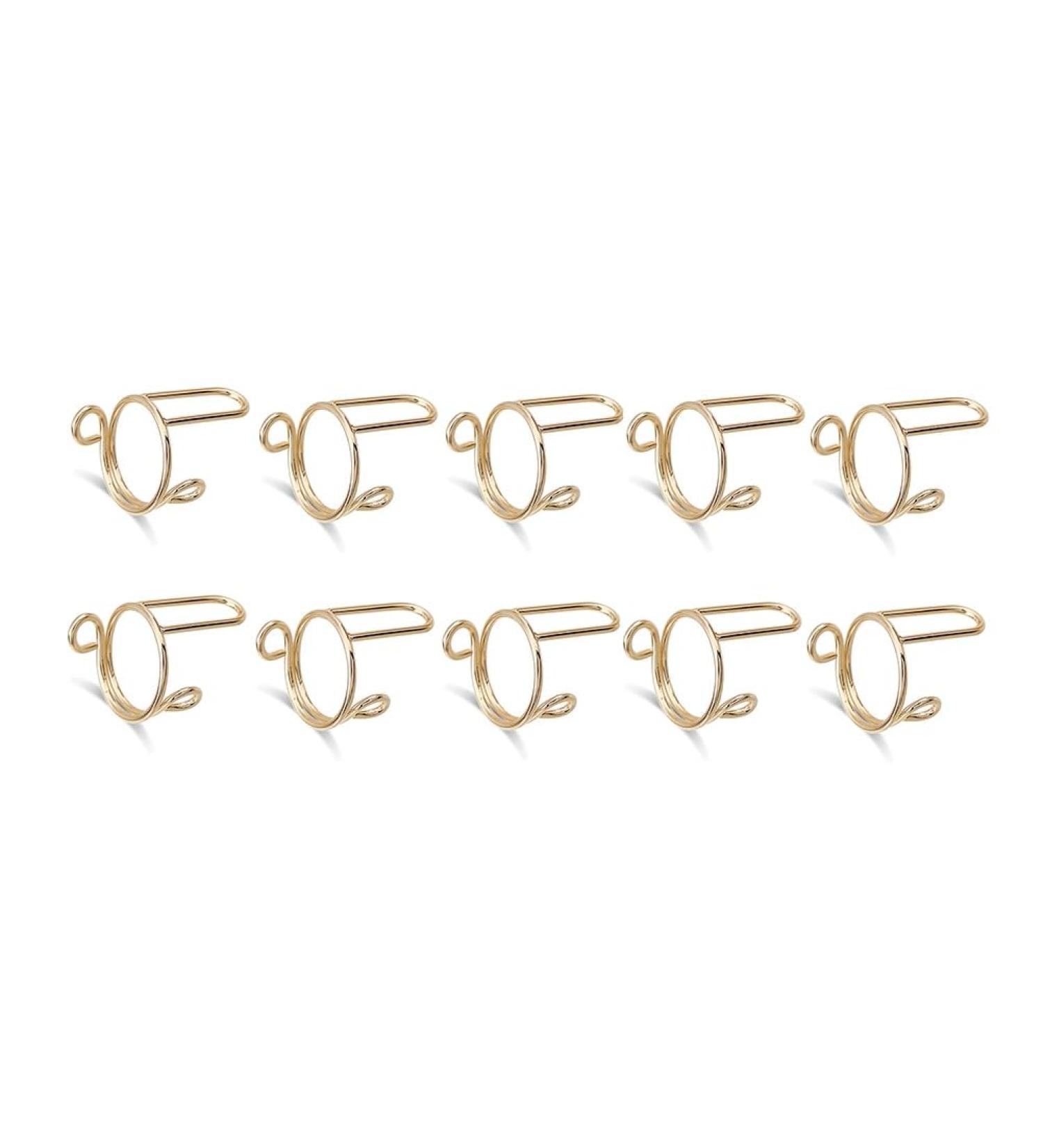 Sweetness 10 Pieces Sets Thin Nail Rings for Ladys Ring Jewelry Metal Gift to Girlfriend Gold - Buy Online on GoSupps.com