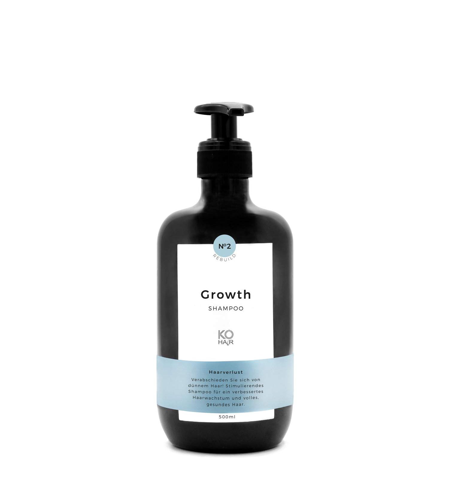 Hair Growth Shampoo with Saw Palmetto & Biotin | Reduce Hair Loss Stimulate Growth | K -Hir Clinic 250ml & 500ml - Buy Online on GoSupps.com