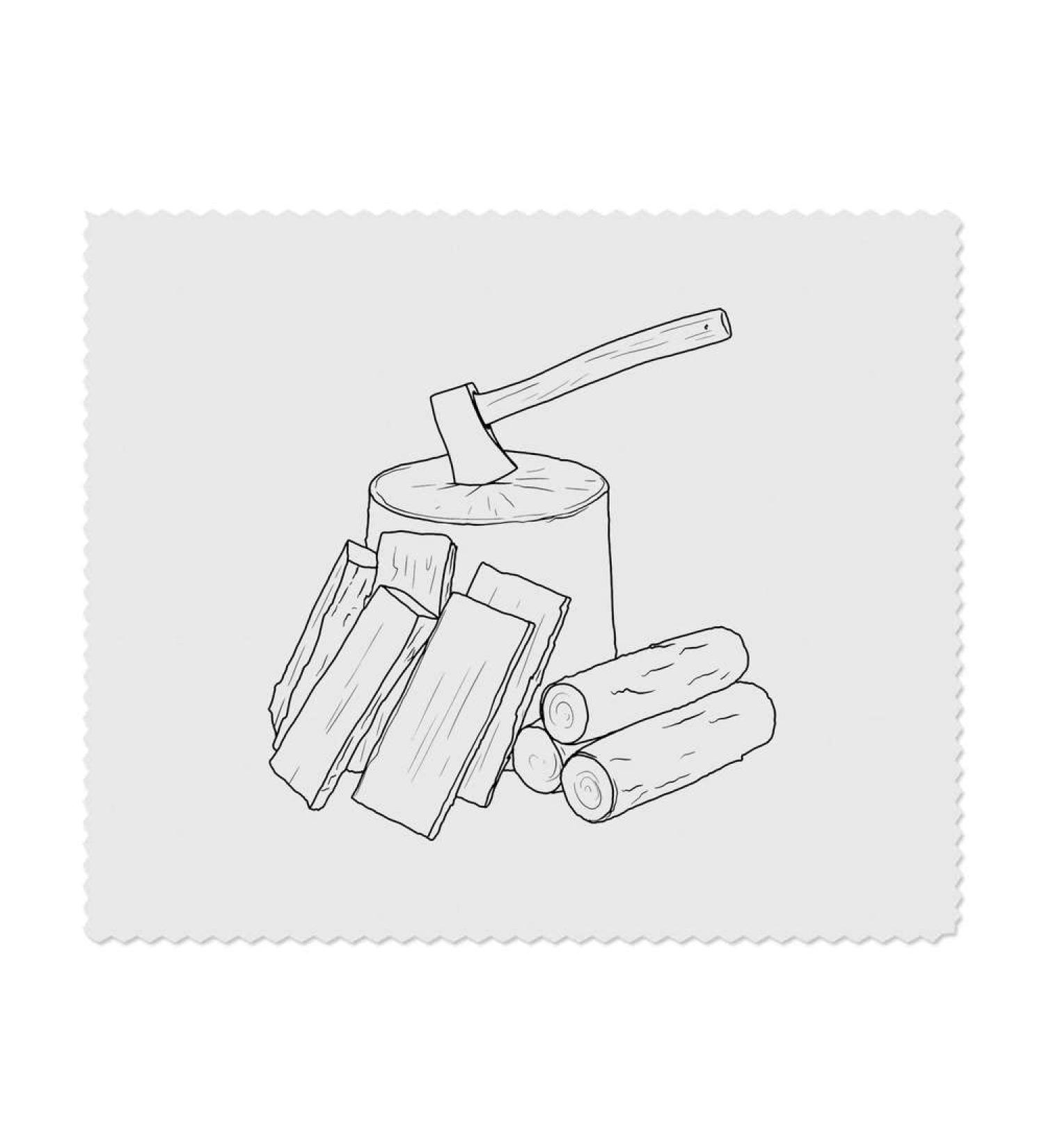 Buy Azeeda Chopping Firewood with Axe Microfiber Lens Cleaning Cloths - International Shipping Available - Buy Online on GoSupps.com