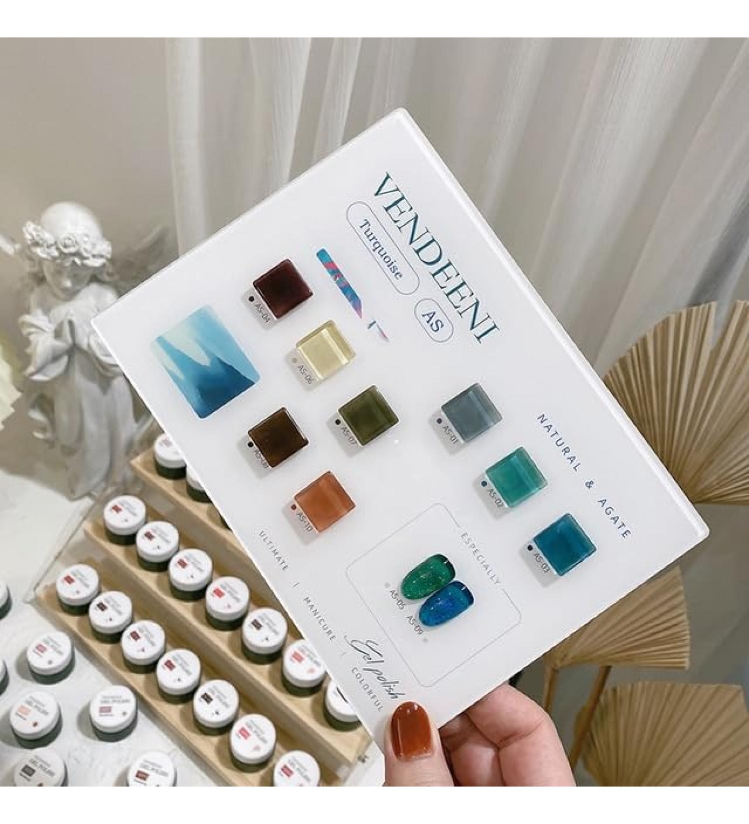 10 Colors/Set Gel Nail Polish Sequins Glitter Transparent UV Gel Varnish Colorful Purple Blue Nail Art Gel Lacquer - (Color: AS) - Buy Online on GoSupps.com