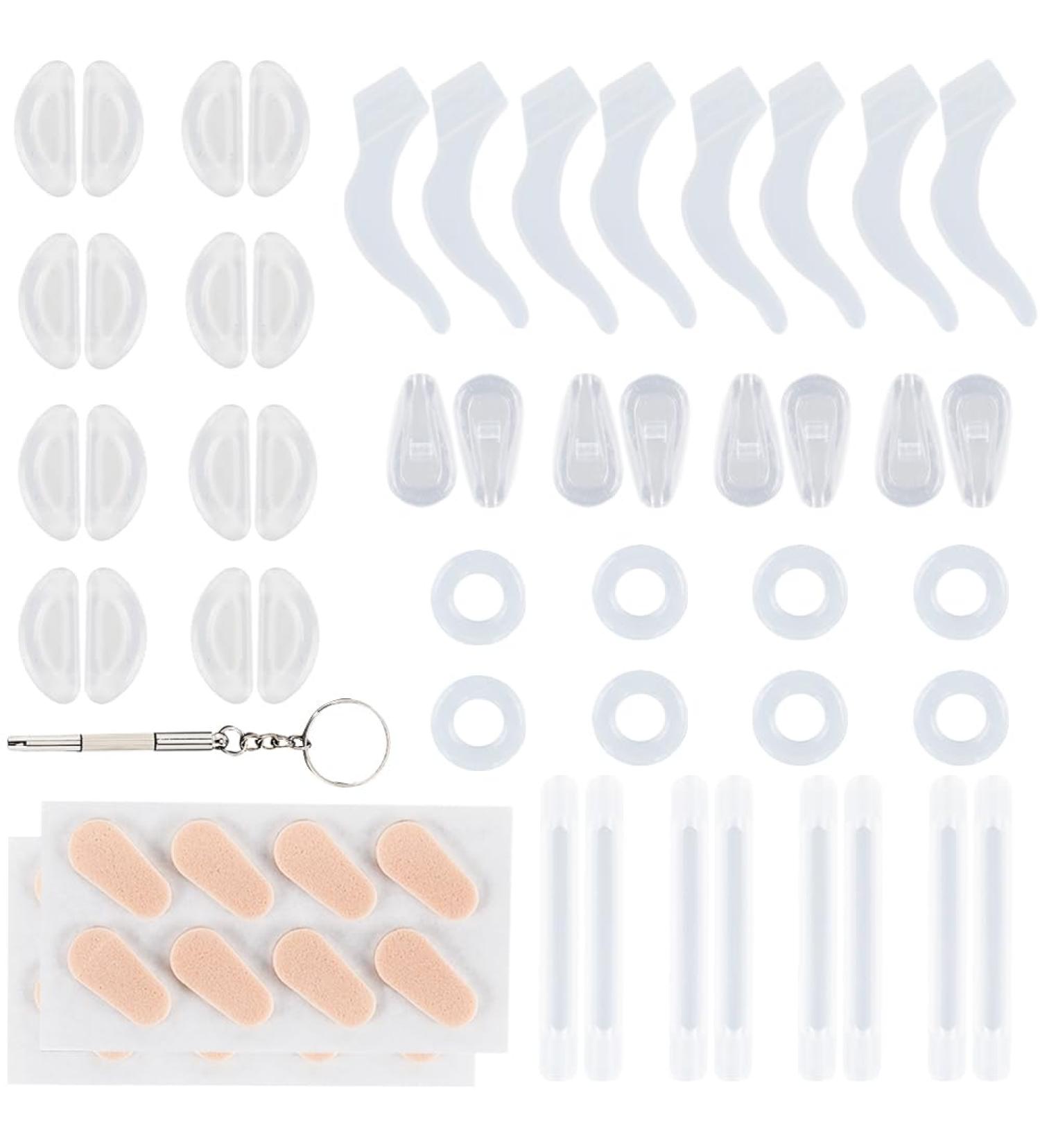 Shop GorgeCraft 93-Part Glasses Holder Set | Slip-Resistant Nose Pads & Ear Holders | International Shipping - Buy Online on GoSupps.com