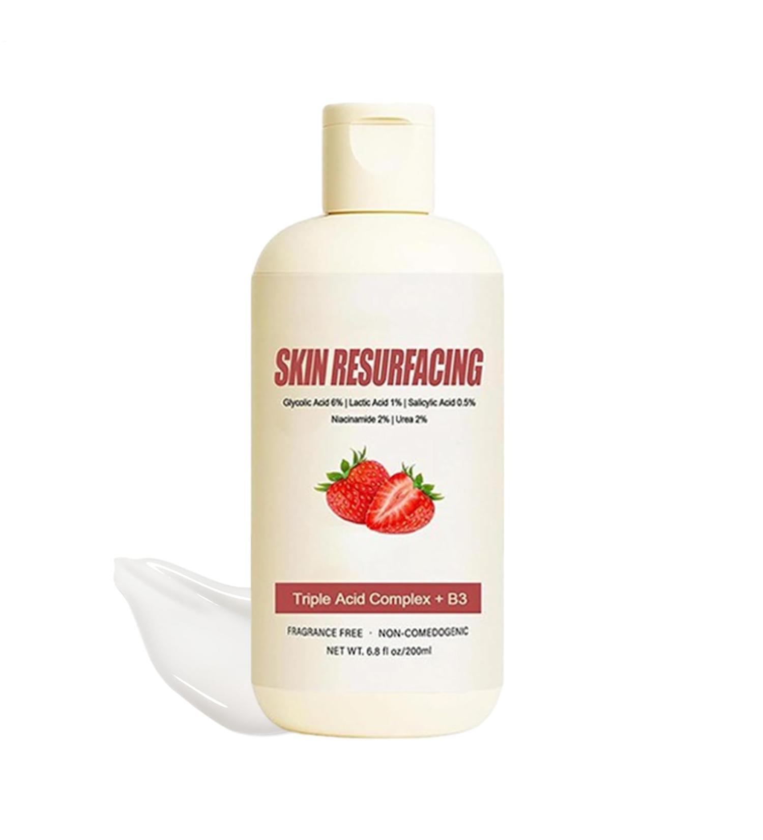 Youngwier Strawberry skin renewal cream 200 ml moisturizing cream for uneven skin nourishing lotion for women men face body legs arms neck youth girls in case of irregularities - Buy Online on GoSupps.com