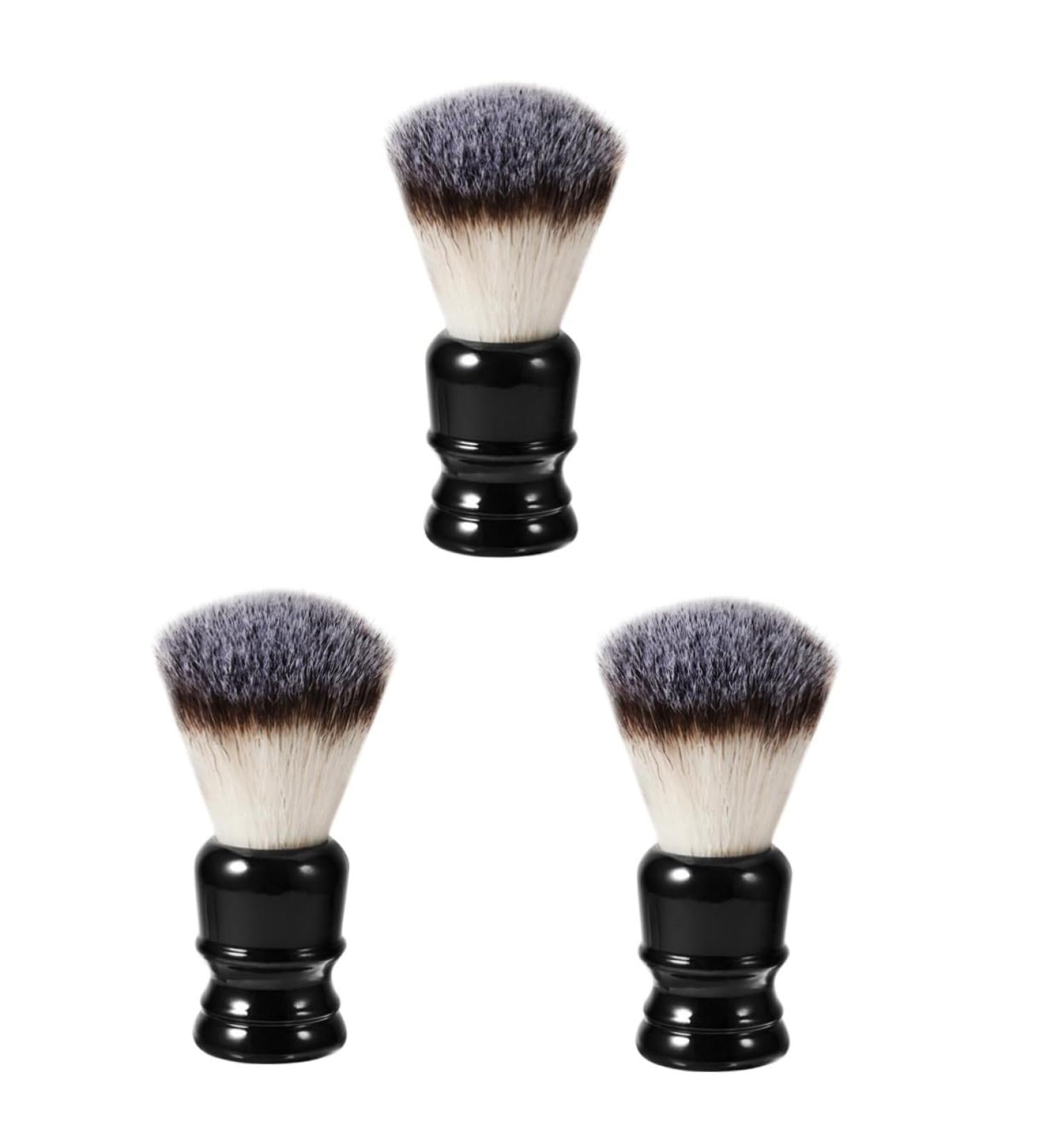 Minkissy 3-Pack Shaving Brushes Set - Salon Quality Beard & Hair Razors Resin Handle - Optimal for Men s Grooming & Beauty Care - Buy Online on GoSupps.com