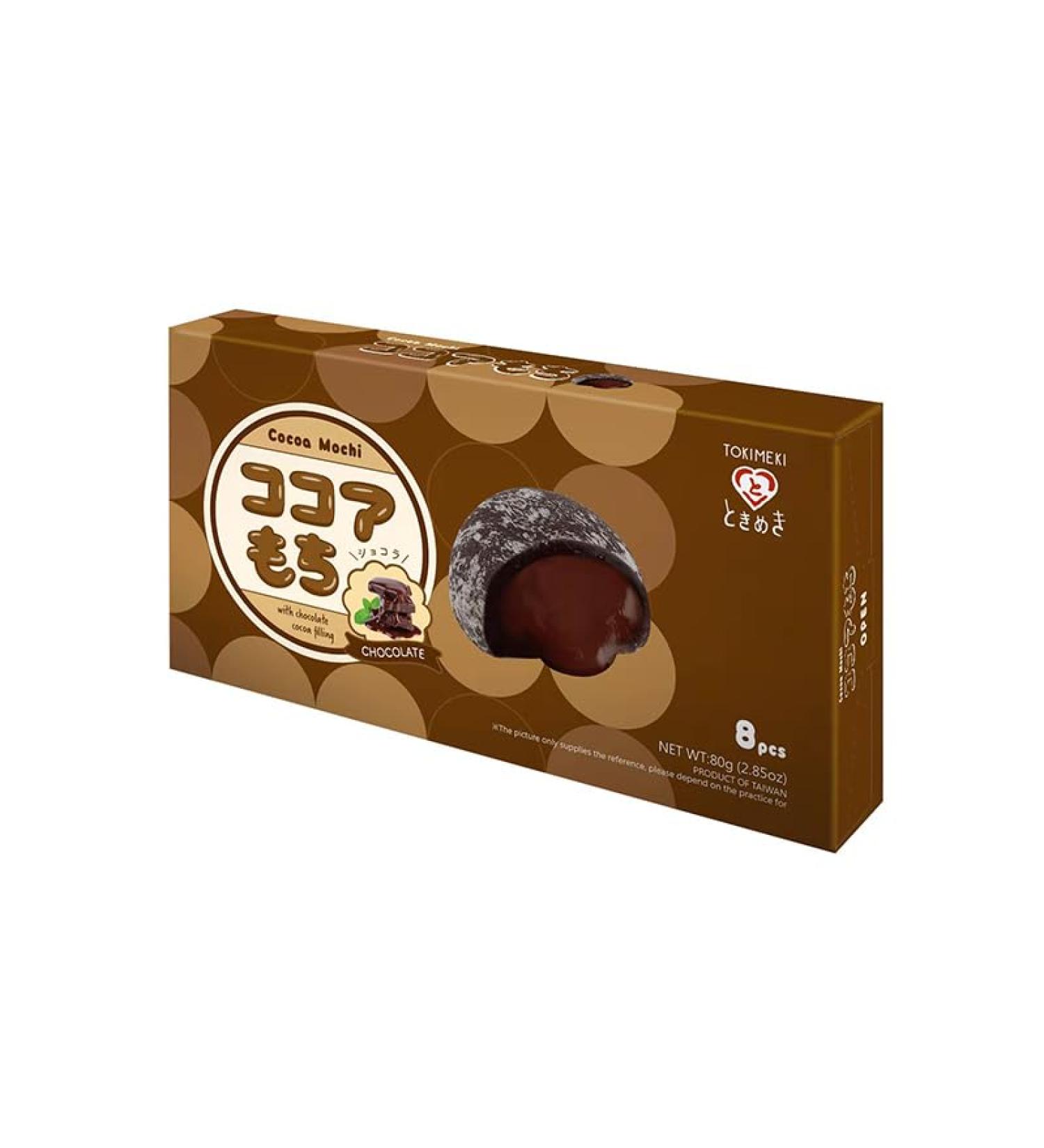 TOKIMEKI Premium Chocolate Custard Mini Mochi - 80g Pack | International Shipping with Heartforcards Protection - Buy Online on GoSupps.com
