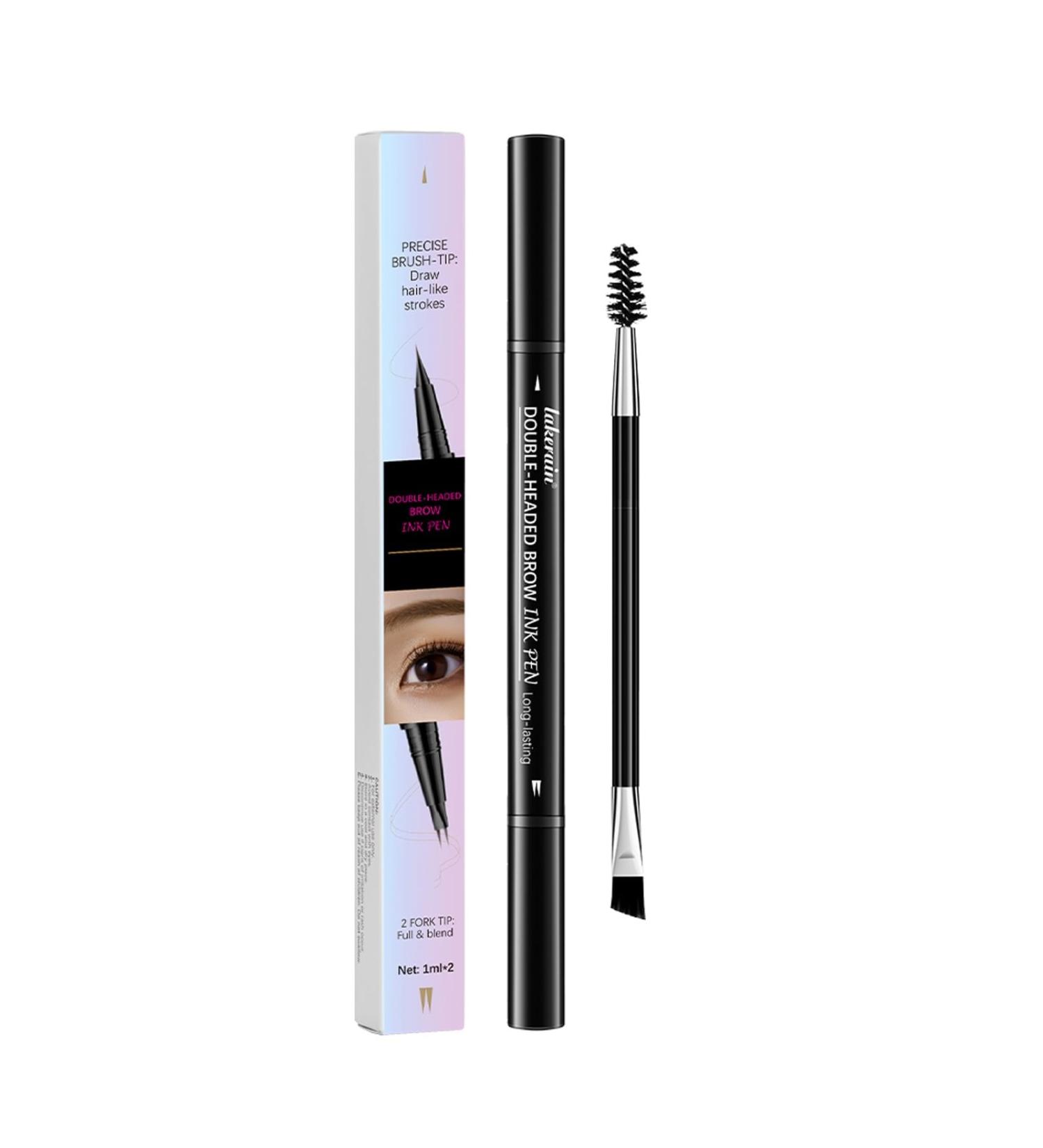  SONGVISON Double Head Eyebrow Pen Microblading Eyebrow Pencil Waterproof 2 in 1 Eyebrow Pen with Gel Long Lasting Eyebrow Pen - Buy Online on GoSupps.com