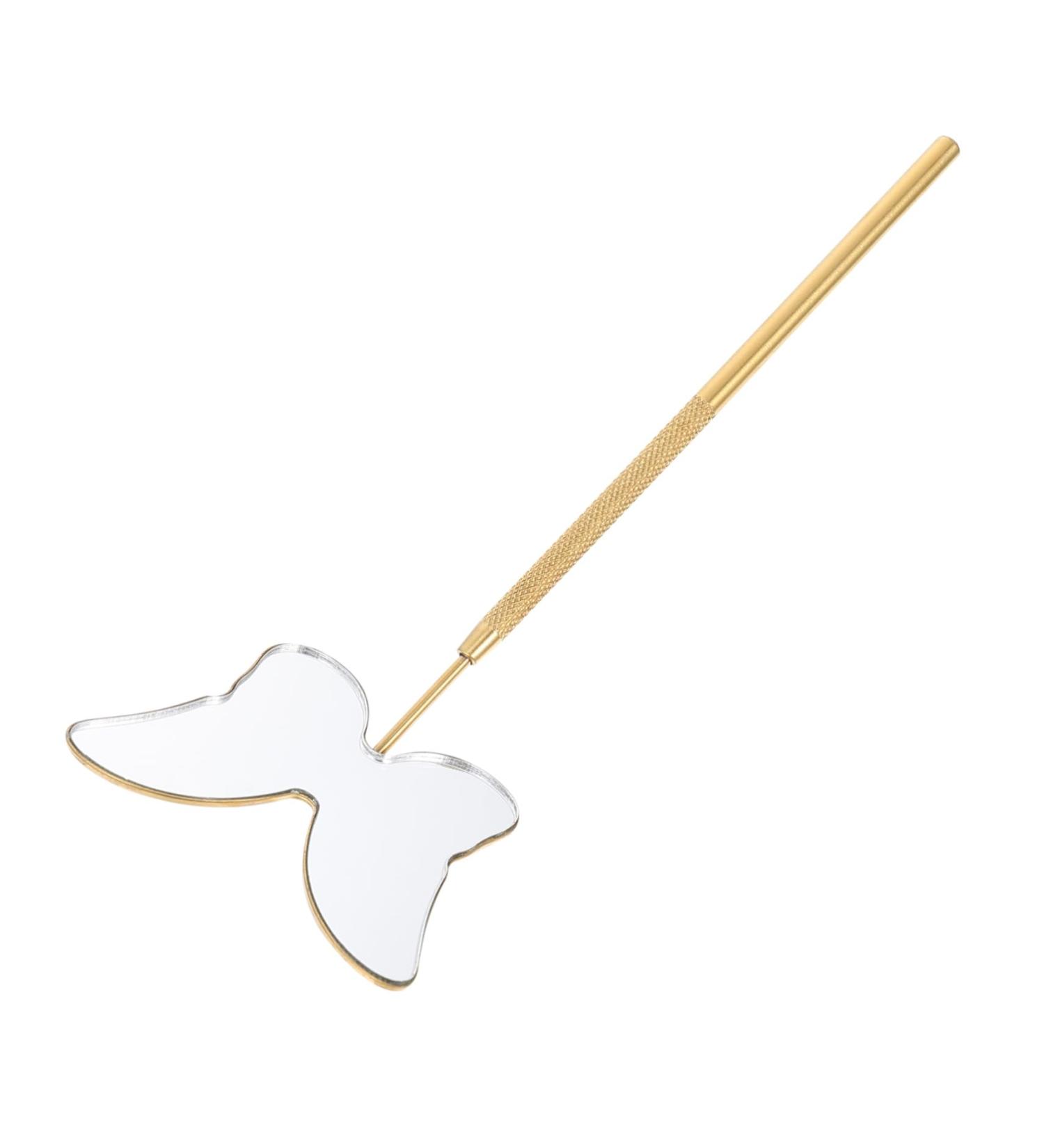 DOITOOL Make Up Mirrors Inspection Mirror Lash Tools Eyelash Applicator Tool Eyelash Application Mirror Eyelash Mascara Butterfly Lash Extension Products Stainless Steel Make up 18X6.5X0.5CM Golden - Buy Online on GoSupps.com