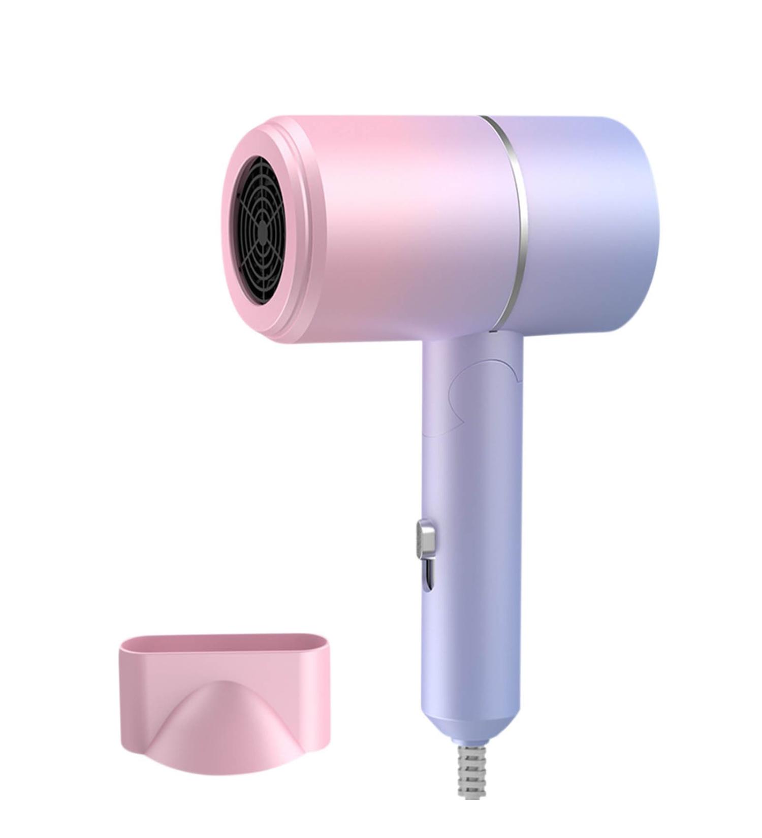 Foldable Hair Dryer Portable Travel Hairdryer Blue Light Hair Care Gradient Hair Dryer Electric Hair Dryer Household Constant Temperature Cold and Hot Silent Hair Dryer Home & Travel (Multicolor) - Buy Online on GoSupps.com
