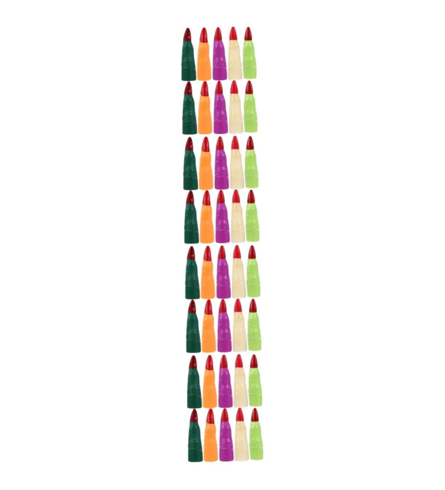 FRCOLOR 40 Pcs Fake Finger Cot Halloween Finger Cover Halloween Cosplay Fingers Realistic Witch Finger Halloween Finger Claws Cosplay Costumes Zombie Nails Cover Mars Plastic Make up - Buy Online on GoSupps.com