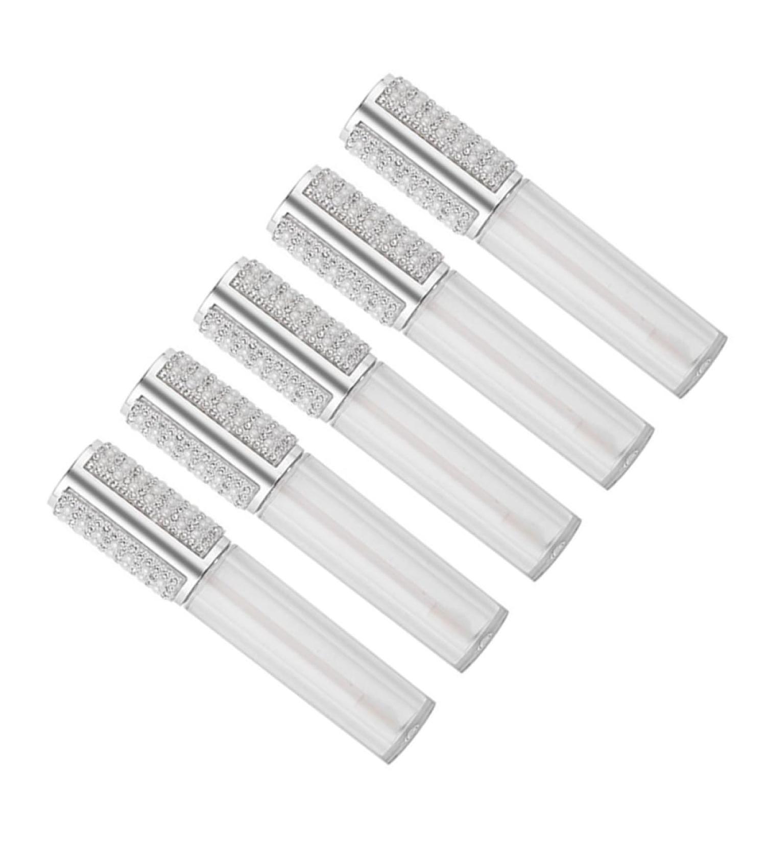 Mobestech Lot de 5 Tubes Ronds de Brillant L vres Rechargeables 5 Ml Contenants DIY pour Rouge L vres Porte-Gloss Compact Transparent pour Maquillage et Voyages - Buy Online on GoSupps.com
