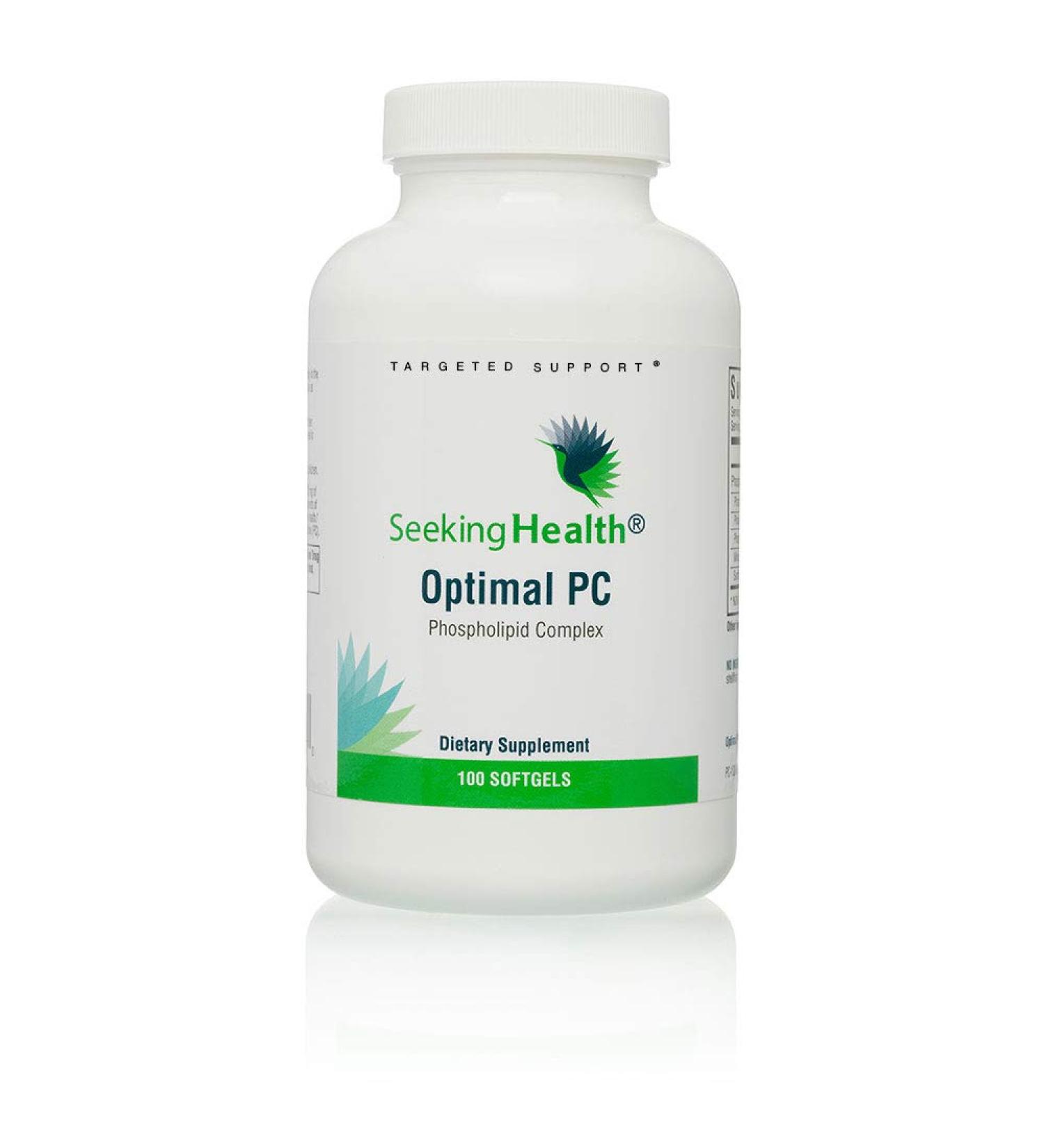 Seeking Health Optimal PC Supplement | 800 mcg Blended Phospholipid Complex | Non-GMO Sunflower Lecithin | 100 Softgels - Buy Online on GoSupps.com