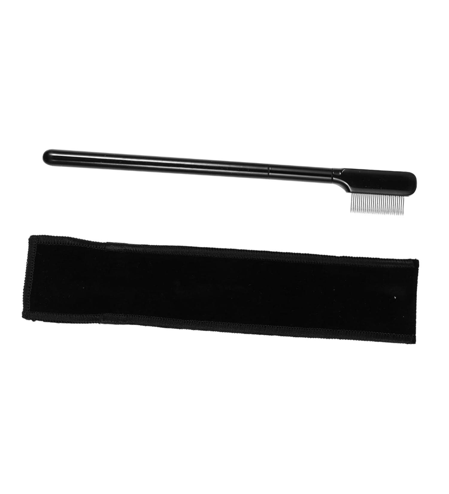 minkissy 1 Set Comb Lash Separator Black Lash Lash Tools for Extensions Brow Brush with Bag Metal Comb Eyebrow Brush Brow Spoolie Brush Eyebrow Brush Comb Brush 15x1.8cm Black - Buy Online on GoSupps.com