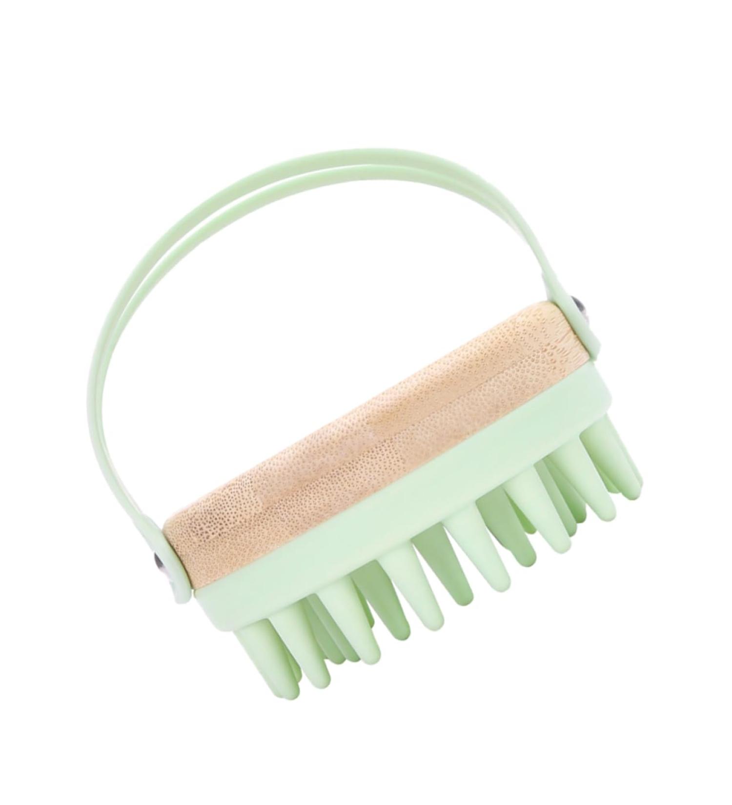 Anneome Silicone Shampoo Brush - Scalp Massager & Laundry Collector - Green 8.4x8x7.4cm - Buy Online on GoSupps.com