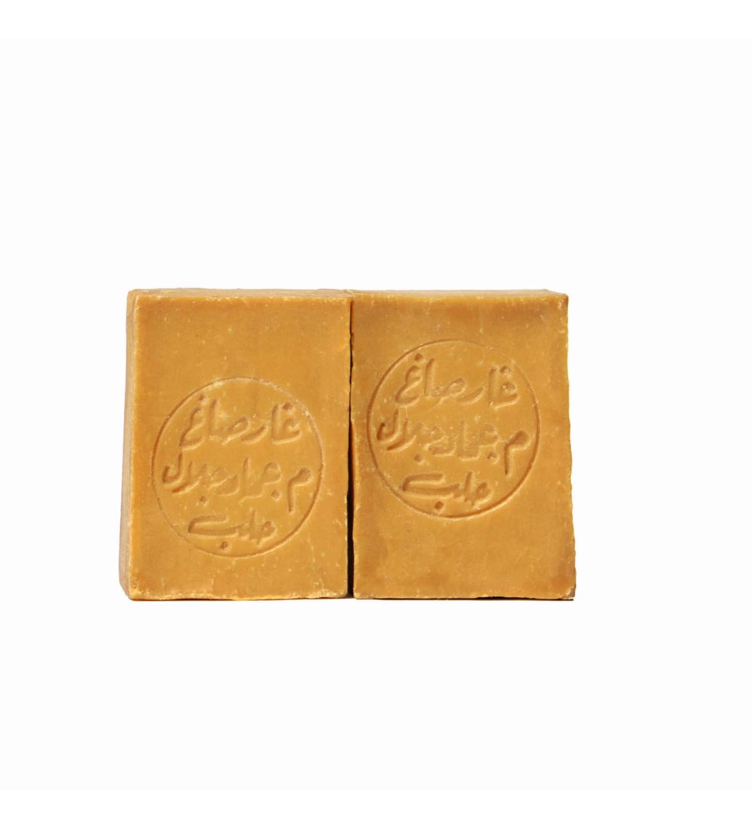  BIO JALAL Set of 2 Aleppo Soap 5% Laurel Oil 95% Olive Oil Hand Soap Face Body and Hair 400 g Handmade in Turkey - Buy Online on GoSupps.com