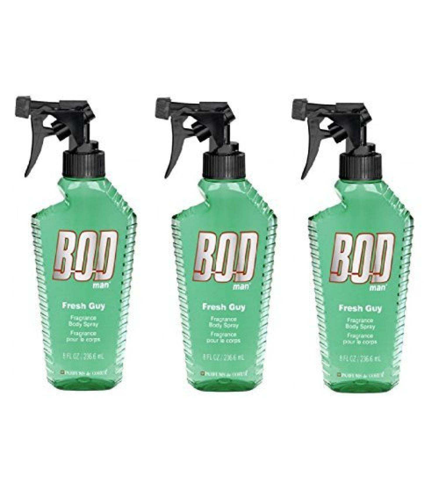 Bod Man - Mens Body Spray - Fresh Guy - Pack of 3