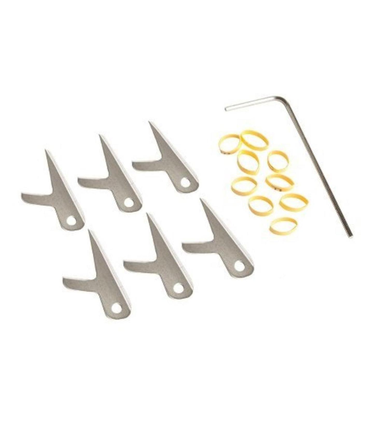 Swhacker 100 Grain 2-Inch Replacement Blades (Set of 6), Large, Silver