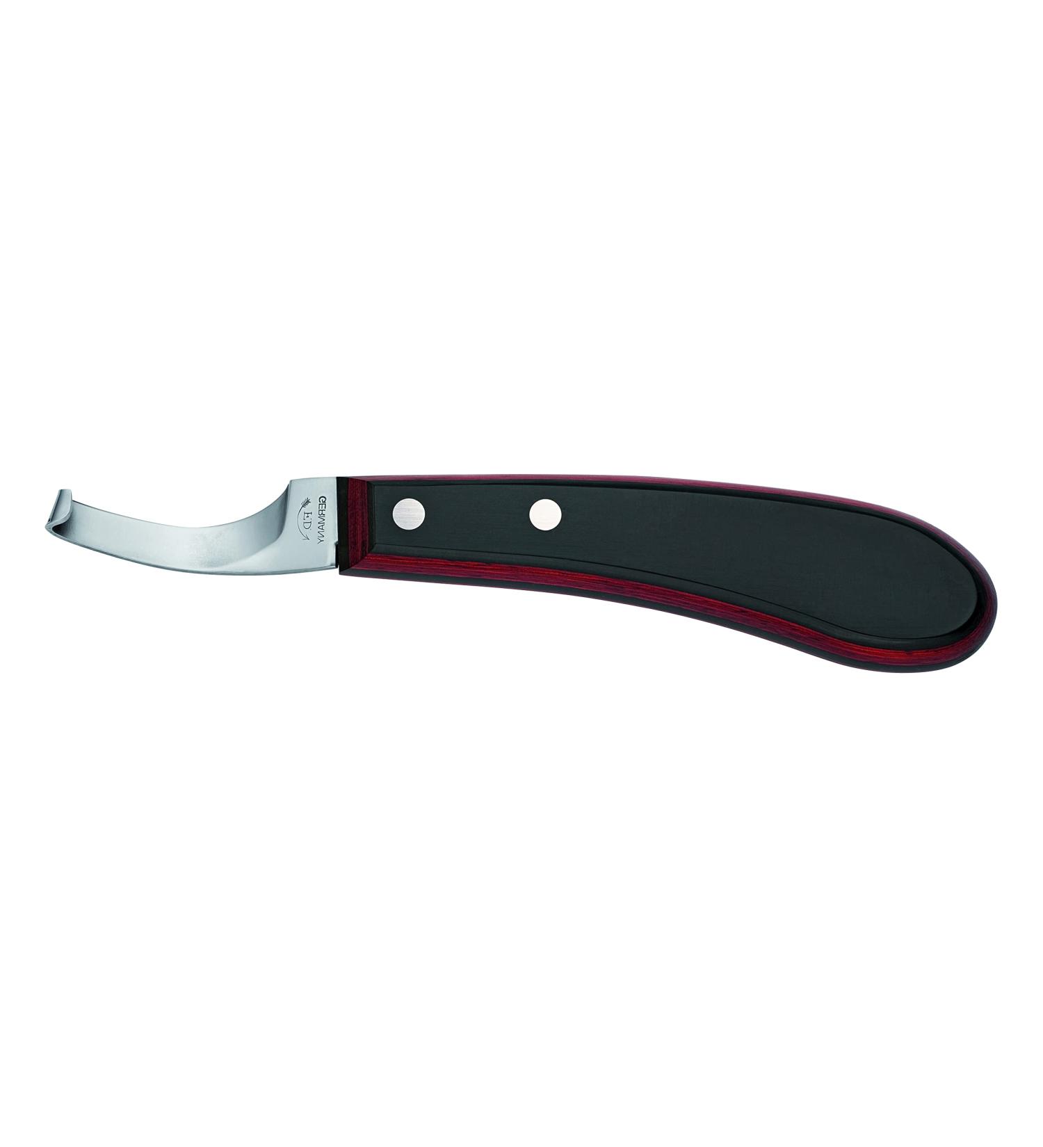 F.DICK Hoof Knife Champion-Curved (Curved Left-Short-Narrow Handle laminated wood Carbon steel Blade: 65 mm) 62462200