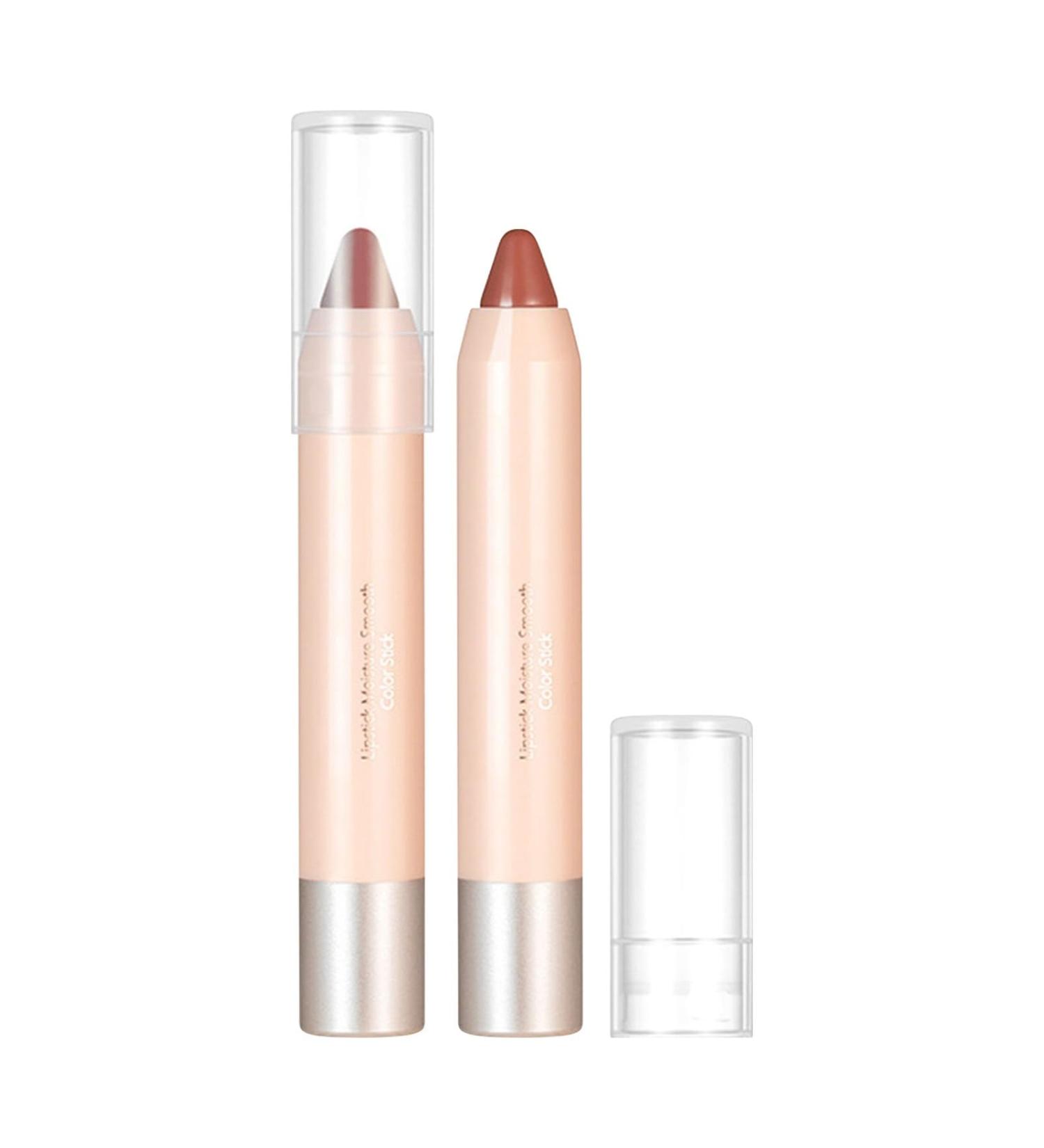  TianWlio Moisturizing lipstick lip balm 8 colors non-stick lipstick pen cup lip pencil thread hook lip marker makeup pink nude lipstick - Buy Online on GoSupps.com