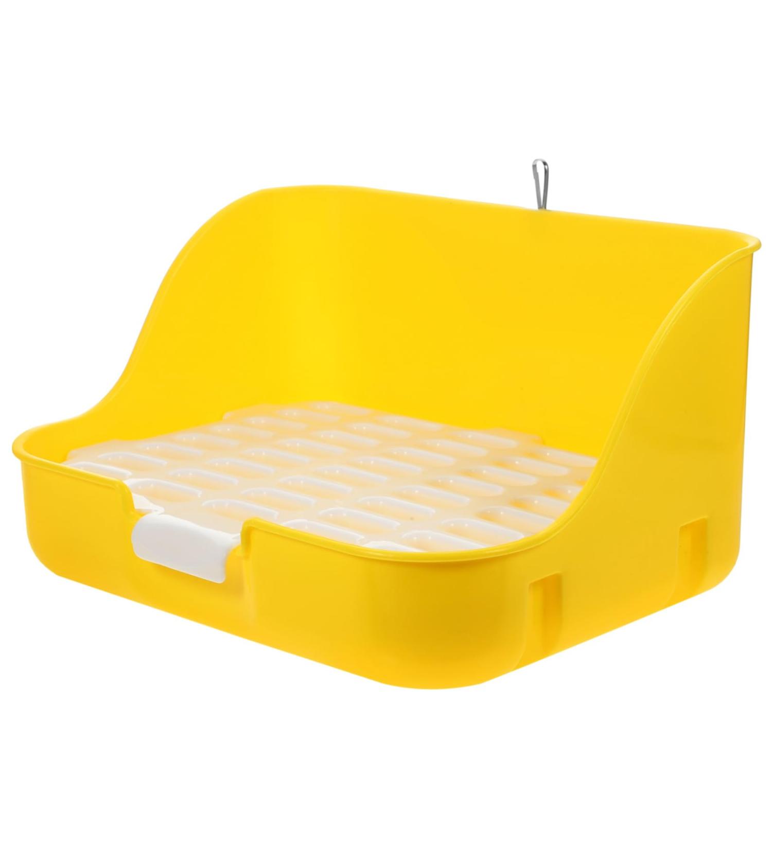 Box Rabbit Toilet Pet Pee Toilet Pet Litter Tray Small Pet Toilet Rabbit Potty Bunny Potty Pet Potty Bunny Toilet Pet Drawer Potty Pet Supply Pet Training Corner 28.5X23.5X15.5CM Yellow - Buy Online on GoSupps.com