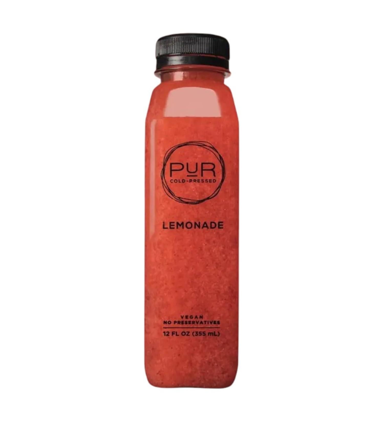 PUR Cold Pressed Lemonade Daily Packs - Strawberry Basil - 6 Pack | Immunity Boost | Detox & Digestion Support | No Artificial Sweeteners | Refreshing & Hydrating Strawberry Basil 12 Fl Oz (Pack of 6)