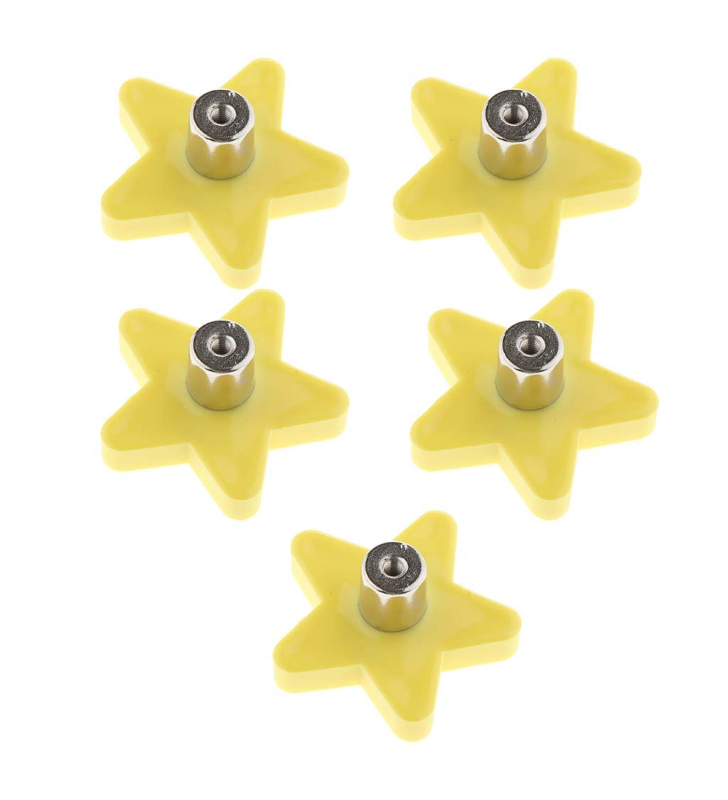 B Blesiya Cute Silicone Cabinet Knobs Handle Lovely Drawer Pull for Children Rooms Dresser Cupboard Yellow Star_S - Buy Online on GoSupps.com