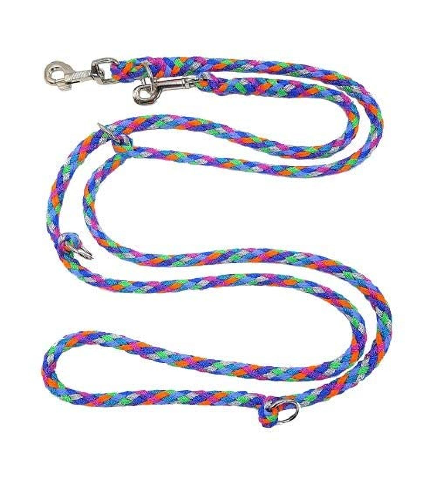 Dogeline Double leash Practice line for medium dogs up to 45 kg over 39 colors very stable (2.40 m Florida) 2.40 m 7 pastel colors Florida
