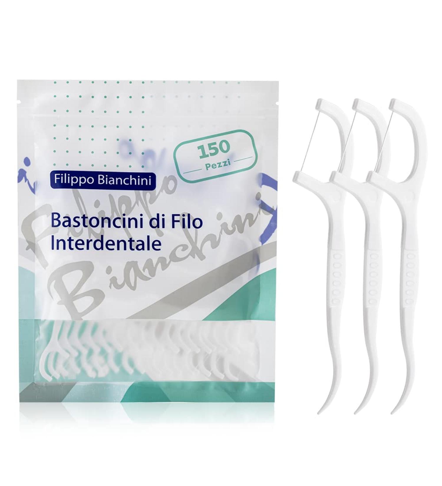 150 Pieces of Dental Floss by Filippo Bianchini | Family-Friendly Dental Care - Buy Online on GoSupps.com