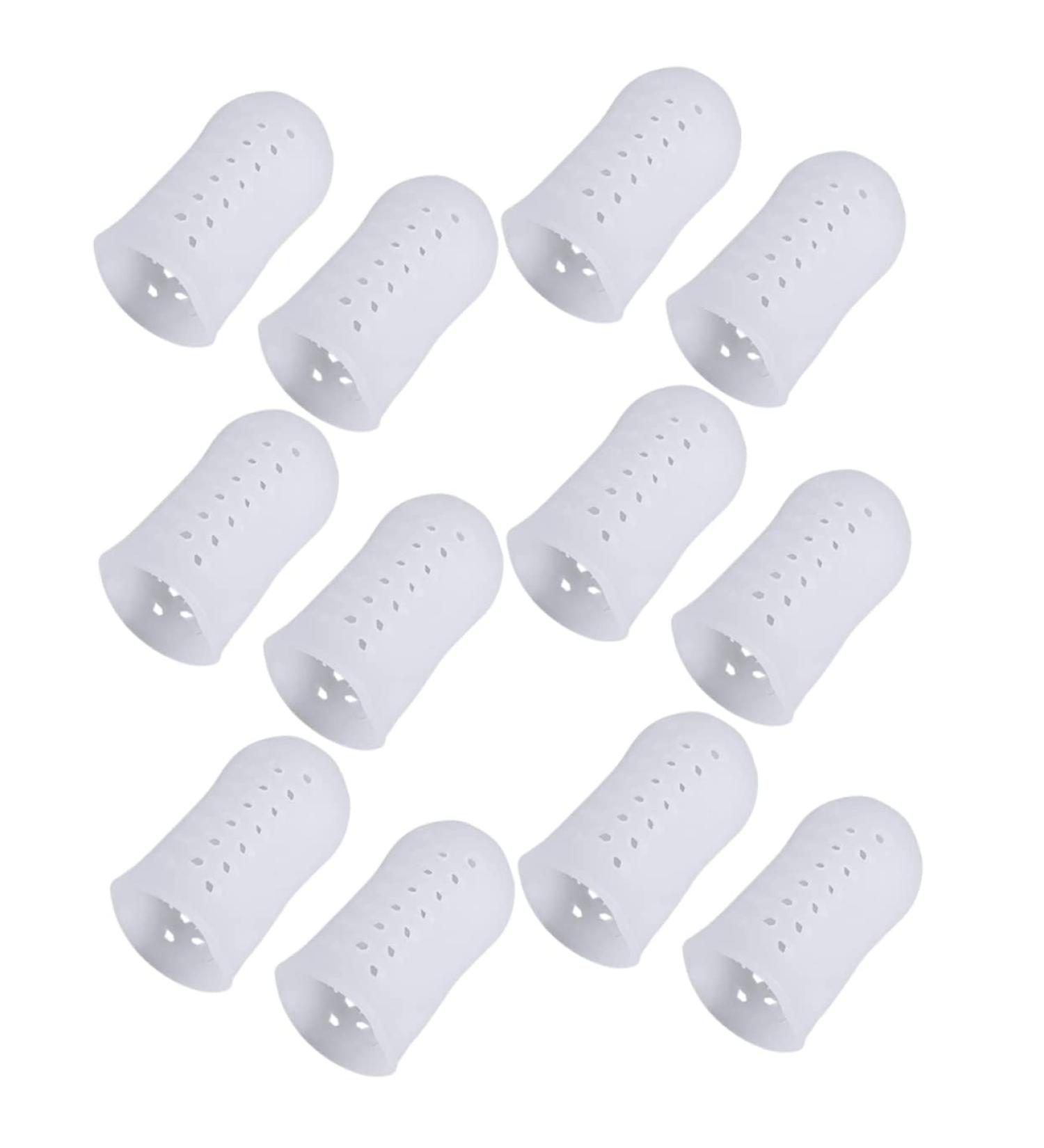 CLISPEED 6 Pairs Toe Protector Tubes - Anti-Friction Toe Covers - White - 4.5X2.1 cm - Buy Online on GoSupps.com