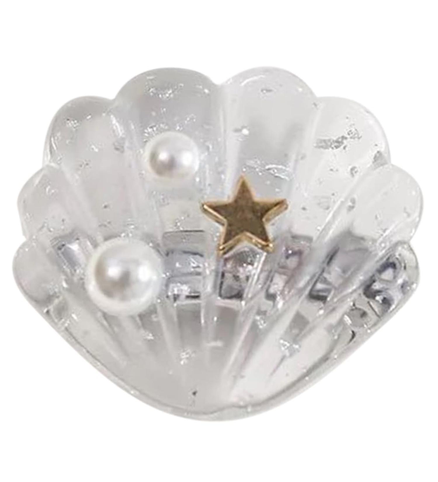 XIAHIOPT Women Girls Hair Pin Side Clip Metal Duckbill Decorative Hairpin for Thin Hair White shell - Buy Online on GoSupps.com