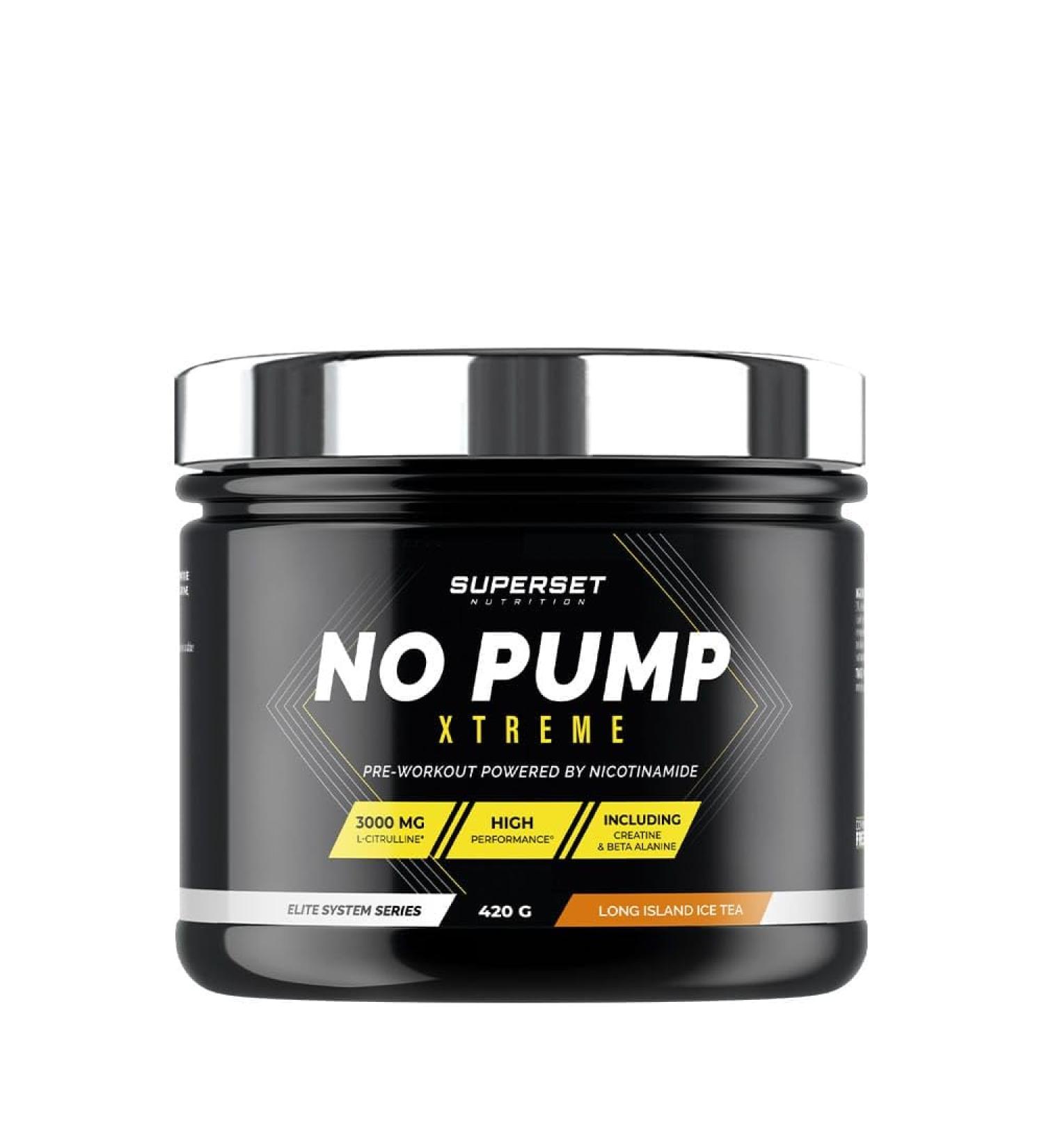 Superset Nutrition - No Pump Xtreme (420gr) - Pre-Workout Powder - Powerful Pre-Workout Booster 3.3g Creatine B - Buy Online on GoSupps.com