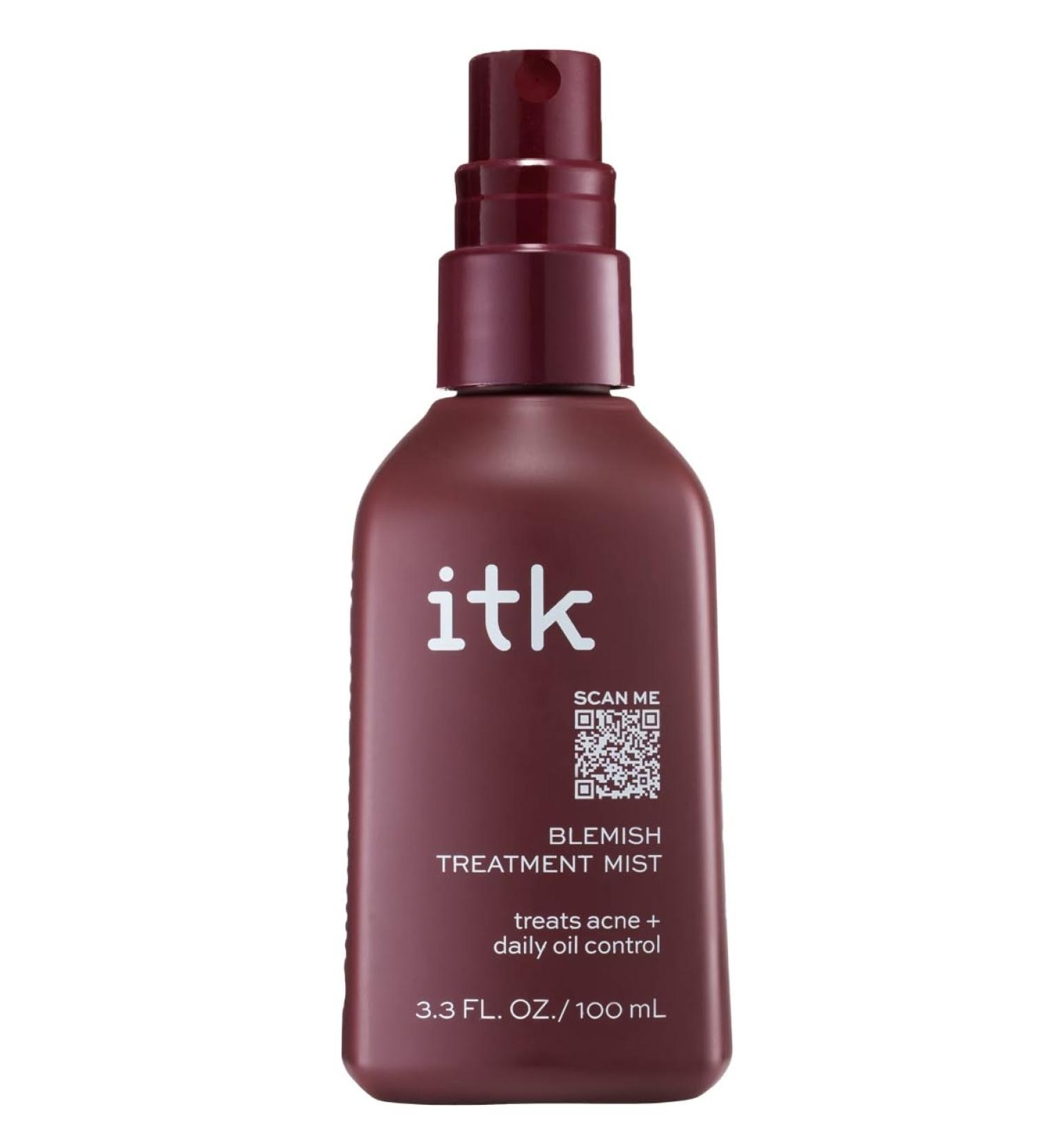 ITK Salicylic Acid Blemish Mist - Acne Treatment for Oily Skin Dark Spot Corrector Vegan & Cruelty-Free 3.3 Fl Oz - Buy Online on GoSupps.com