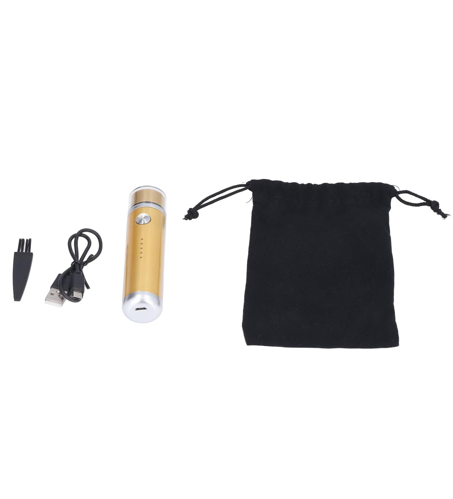 Low Noise Mini Electric Shaver for Men Painless Shaving Premium Compact Driving Shaver ABS and Stainless Steel Mini Electric Shaver (Gold) - Buy Online on GoSupps.com