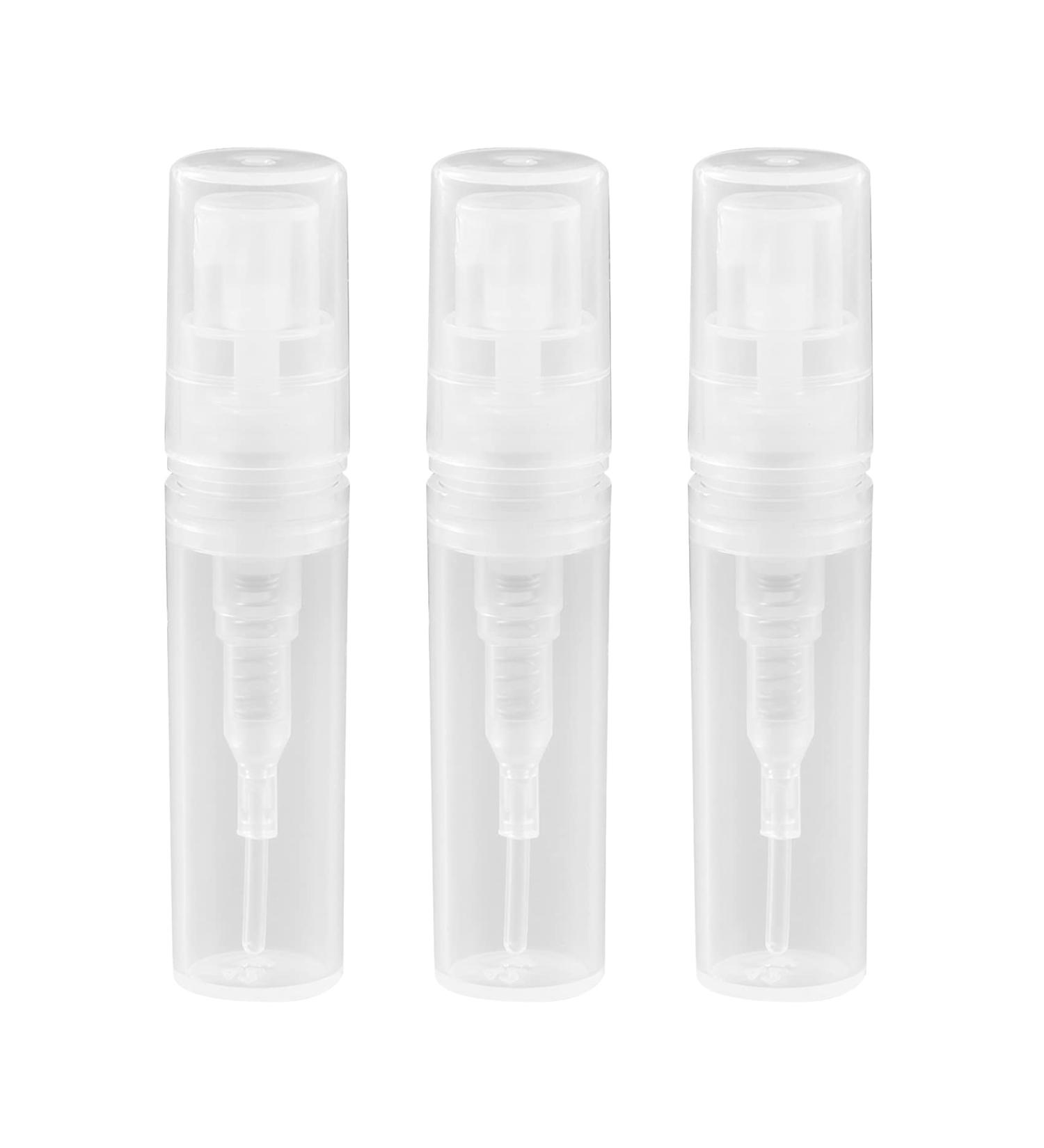 200PCs Lot 2ml Transparent Plastic Spray Bottles | Small Cosmetic Atomizer for Perfume & Fluid - Perfect for Travel & DIY - Buy Online on GoSupps.com