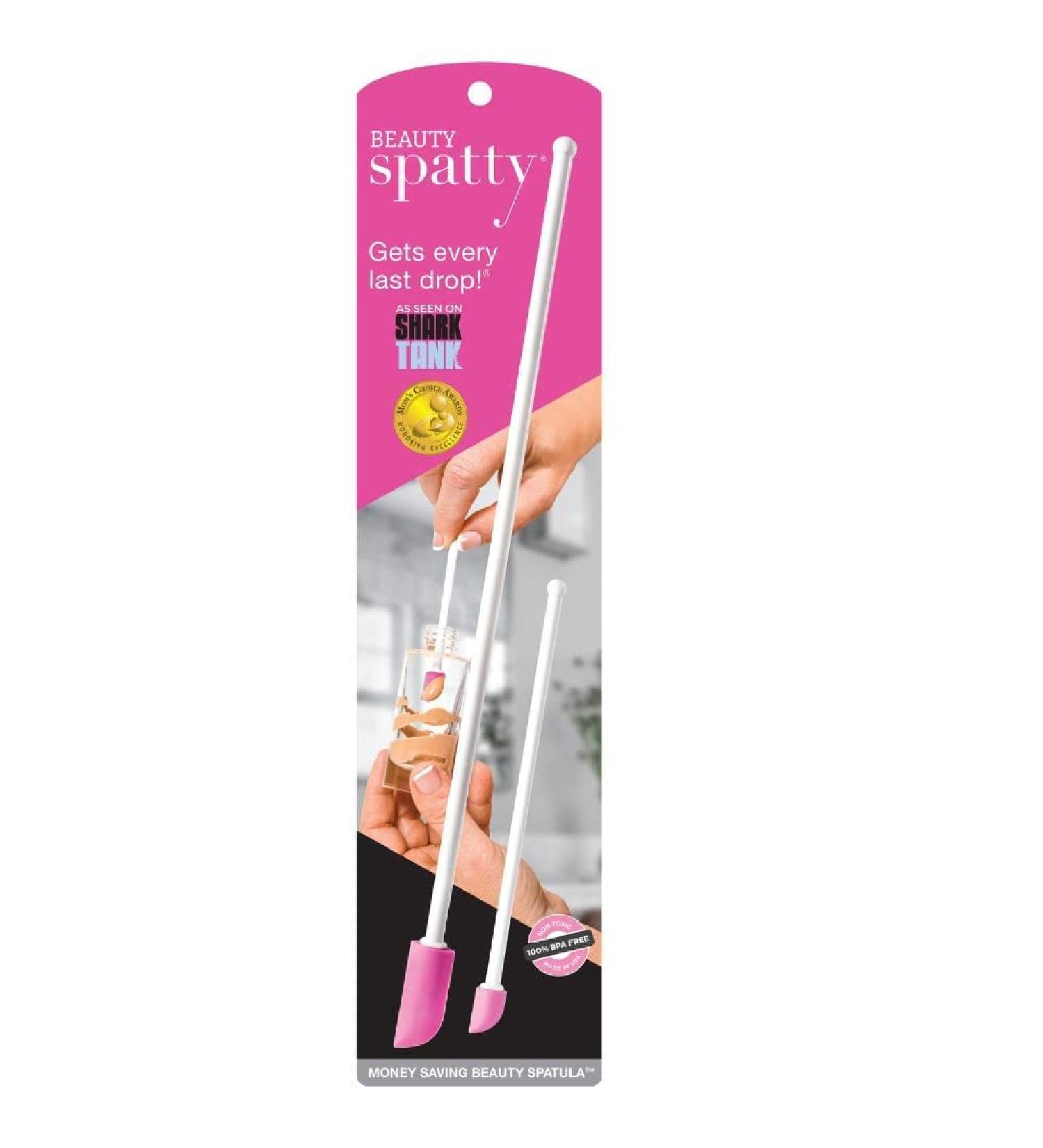 Spatty Daddy Makeup Spatula Set - Pink (6 and 12 Inch) | Shark Tank Mom Made | Ideal for Scaping Beauty Products | Great Gift for Women, Teens, Grandma, Mom | Stocking Stuffers Under $10 | Set of 2 - Buy Online on GoSupps.com