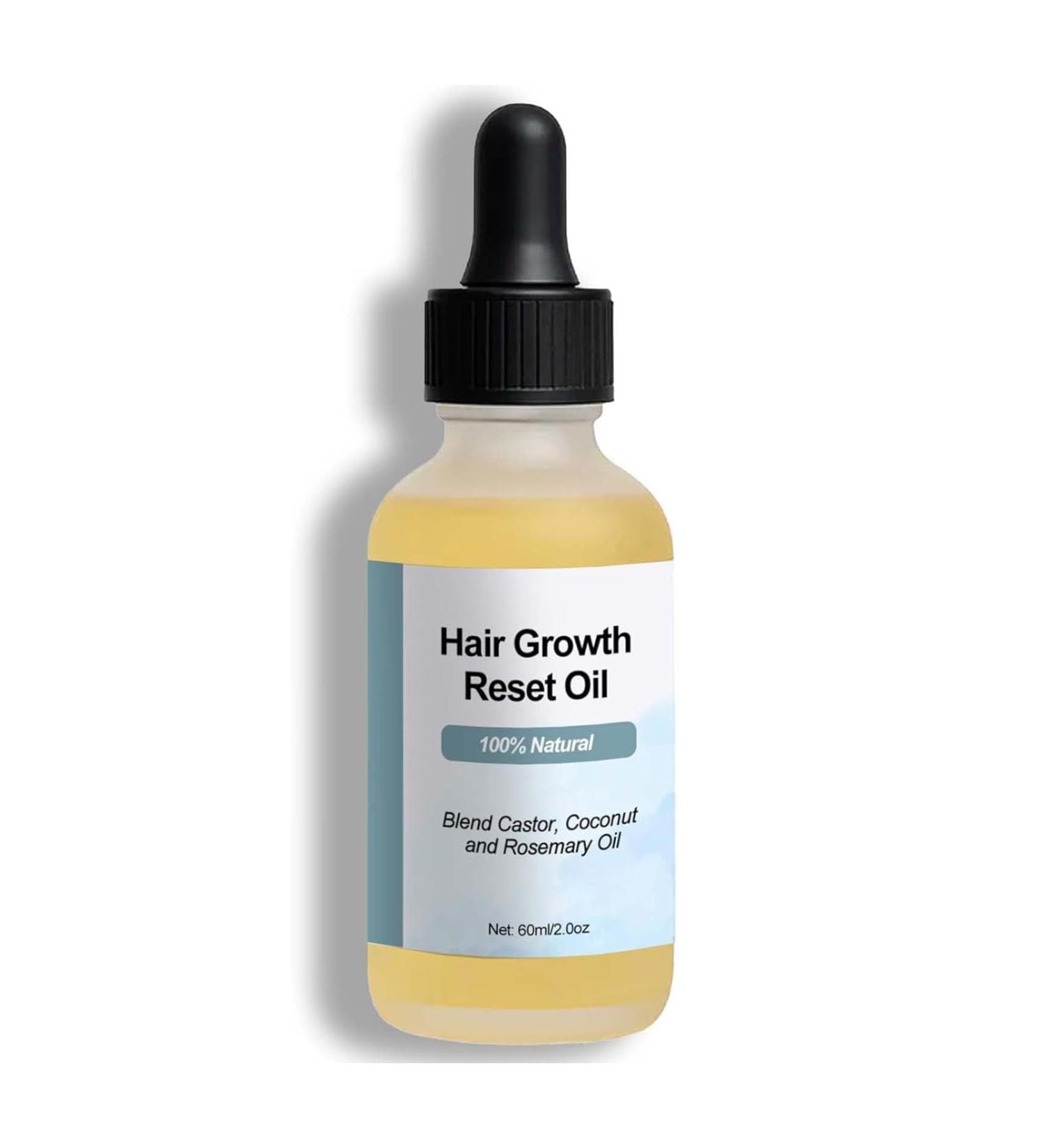 Huile de croissance des cheveux croissance des cheveux et r initialisation de l'huile coiffes de romarin soins essentiels pour les cheveux endommag s sec s rum nourrissant (1pc) - Buy Online on GoSupps.com