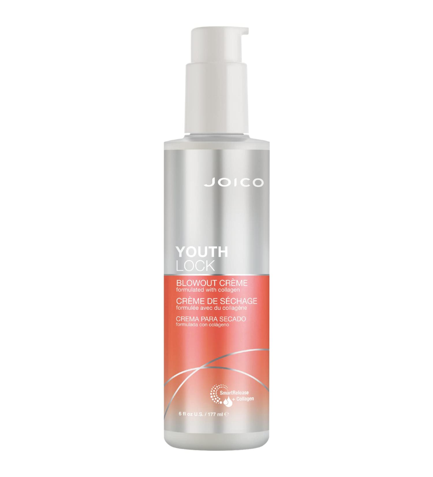 Joico YouthLock Blowout Cr me with Collagen - Strengthen, Protect, Reduce Breakage & Frizz - 6 Fl Oz (Pack of 1) - Buy Online on GoSupps.com