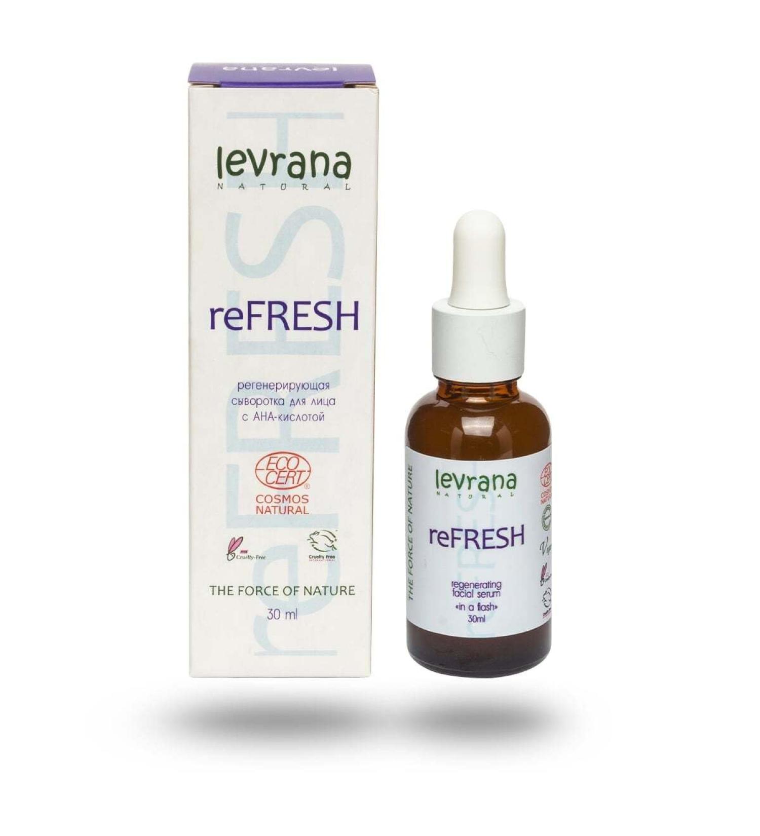 Levrana Regenerating Facial Serum reFRESH for Hyperpigmentation 30 ml Moisturizer for Combination Skin | Shop Internationally - Buy Online on GoSupps.com