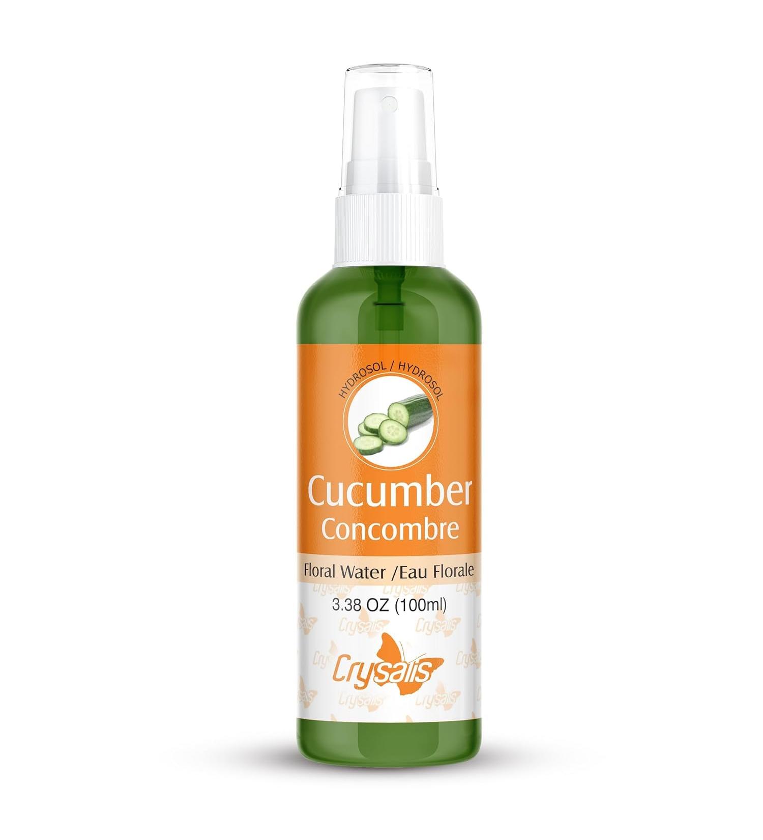 BEMT Pure Natural Cucumber Hydrosol 100ml Cold-Pressed Floral Water Cosmetic Grade Skin Mist Refreshing & Hydrating Facial Spray for Daily Skincare