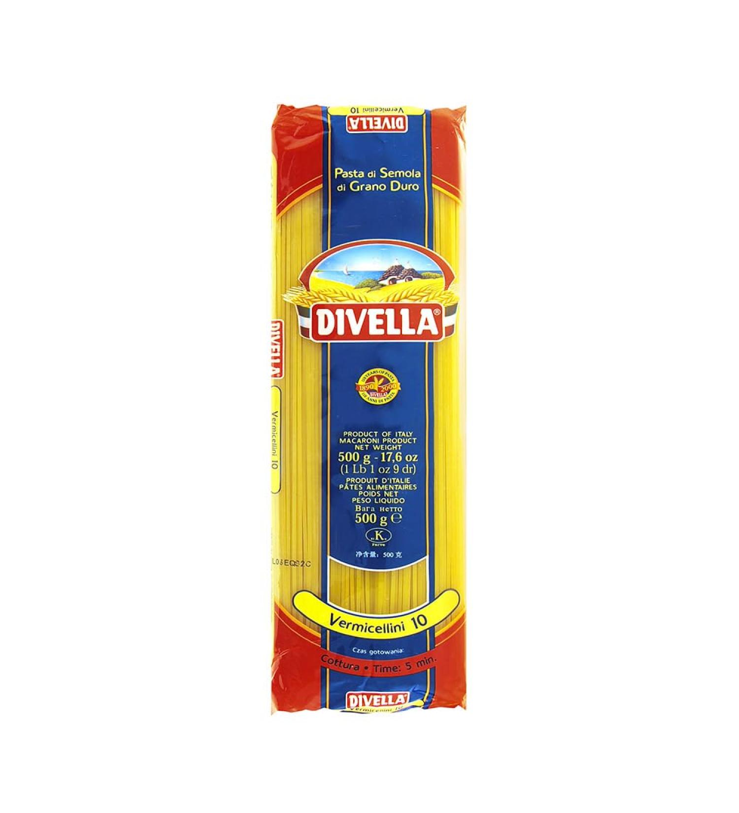 DIVELLA VERMICELLINI 500 gr. (5 boxes of 500 g)