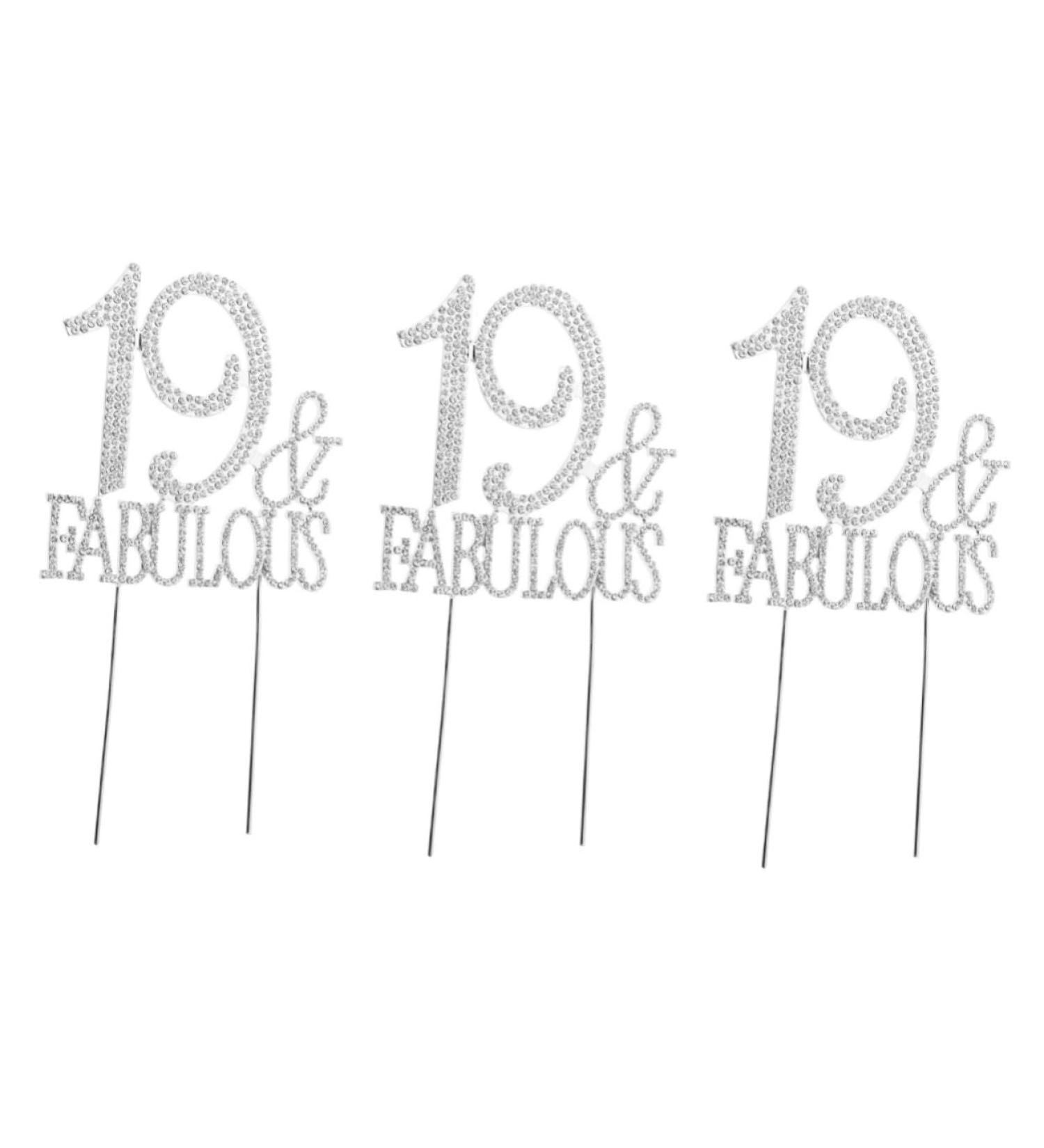 ibasenice 3pcs 19 Crystal Headpiece Pearl Headpiece Crystals Decor Birthday Cake Pick Food Decor Topper Appetizer Picks Rhinestone Cake Picks Food Decoration Supplies Cake Topper Cocktail - Buy Online on GoSupps.com