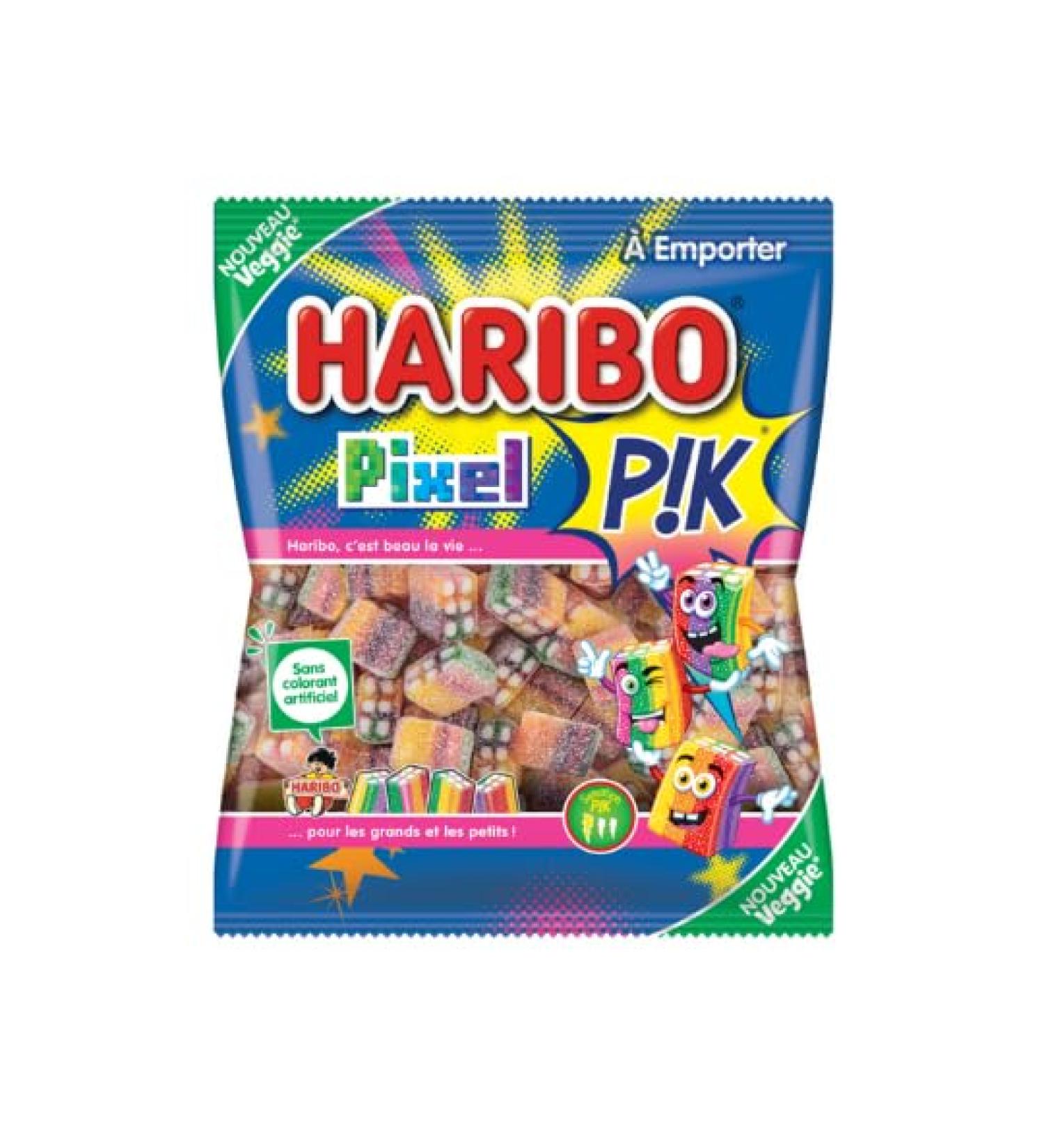 Haribo Pixel Pix Candy, Acid Candy, 100g Bag