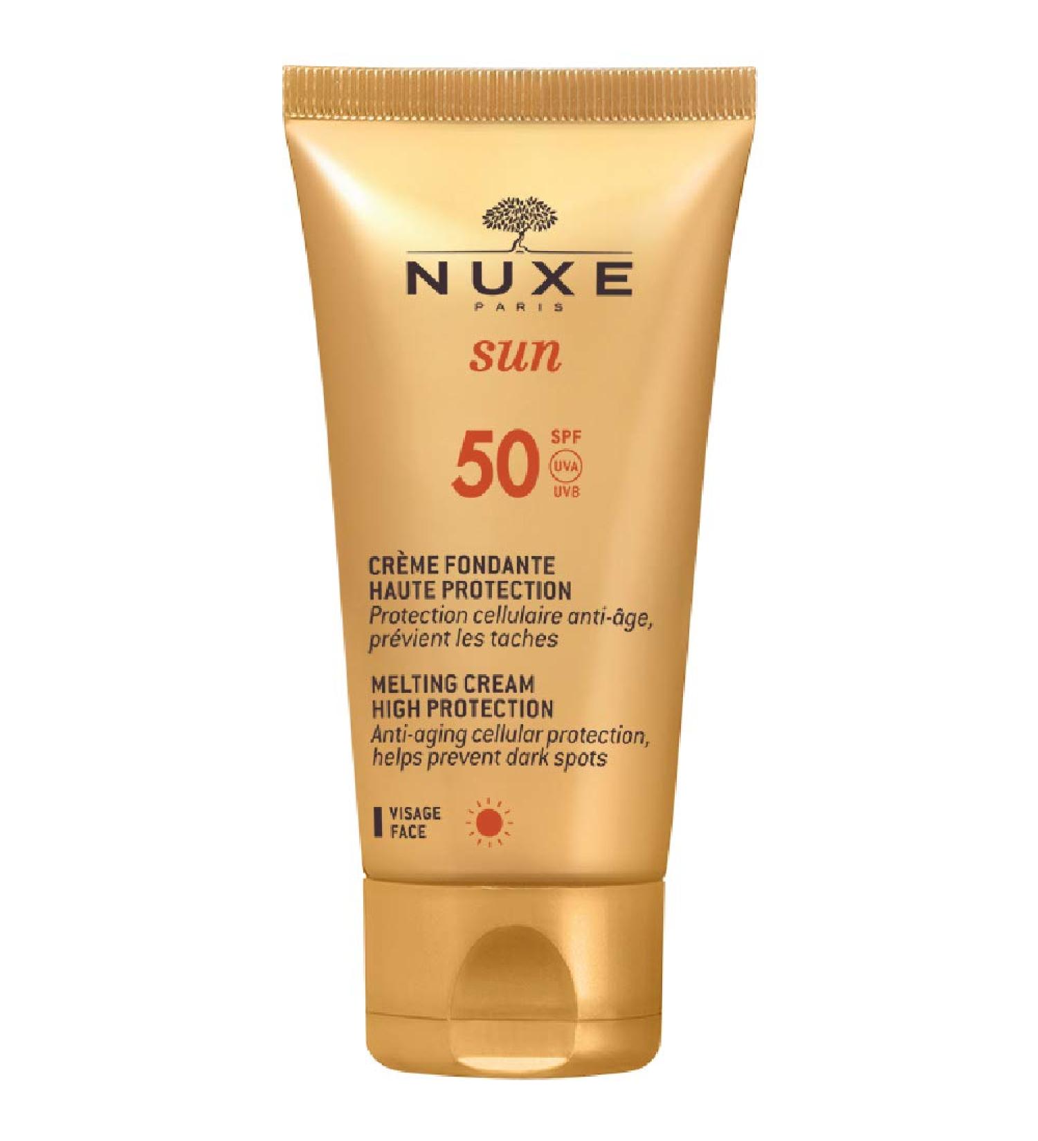 Nuxe Sun Melting Cream SPF 50 - High Protection for Face - 50ml/1.5oz - Buy Online on GoSupps.com